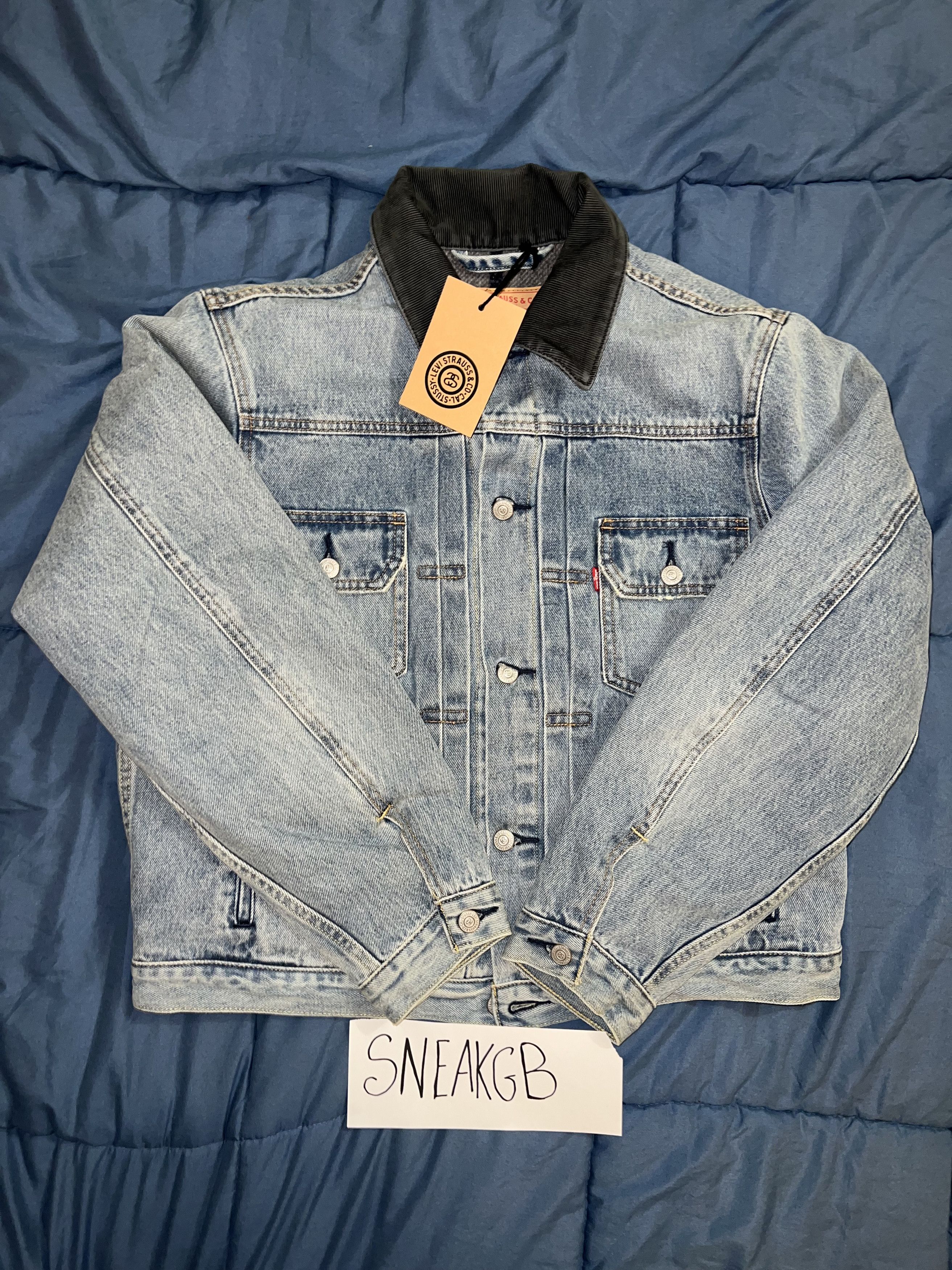 Stussy Stussy x Levi's Embossed Praglad Trucker Jacket | Grailed