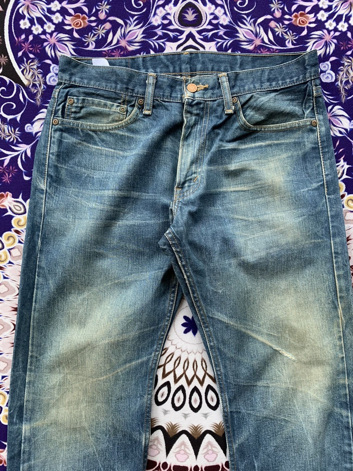 Levi's Vintage Clothing Vintage Levis 514 Singe R Distressed Denim Size US 32 / EU 48 - 3 Thumbnail