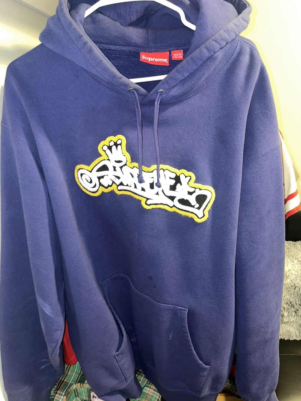 Image of Supreme Hoodie in Blue, Men's (Size XL)