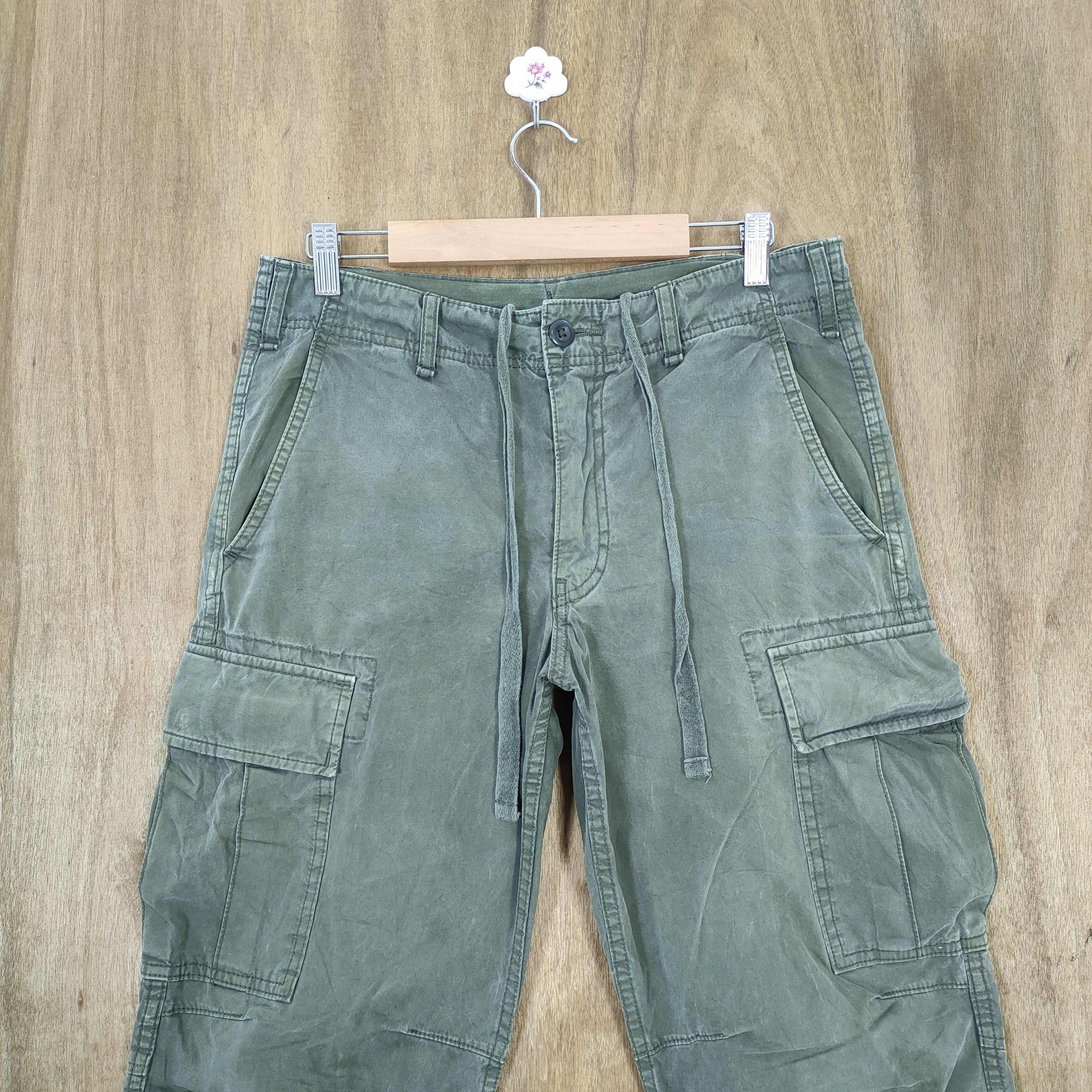 Japanese Brand VINTAGE JAPANESE FADED CARGO PANTS Size US 30 / EU 46 - 2 Thumbnail