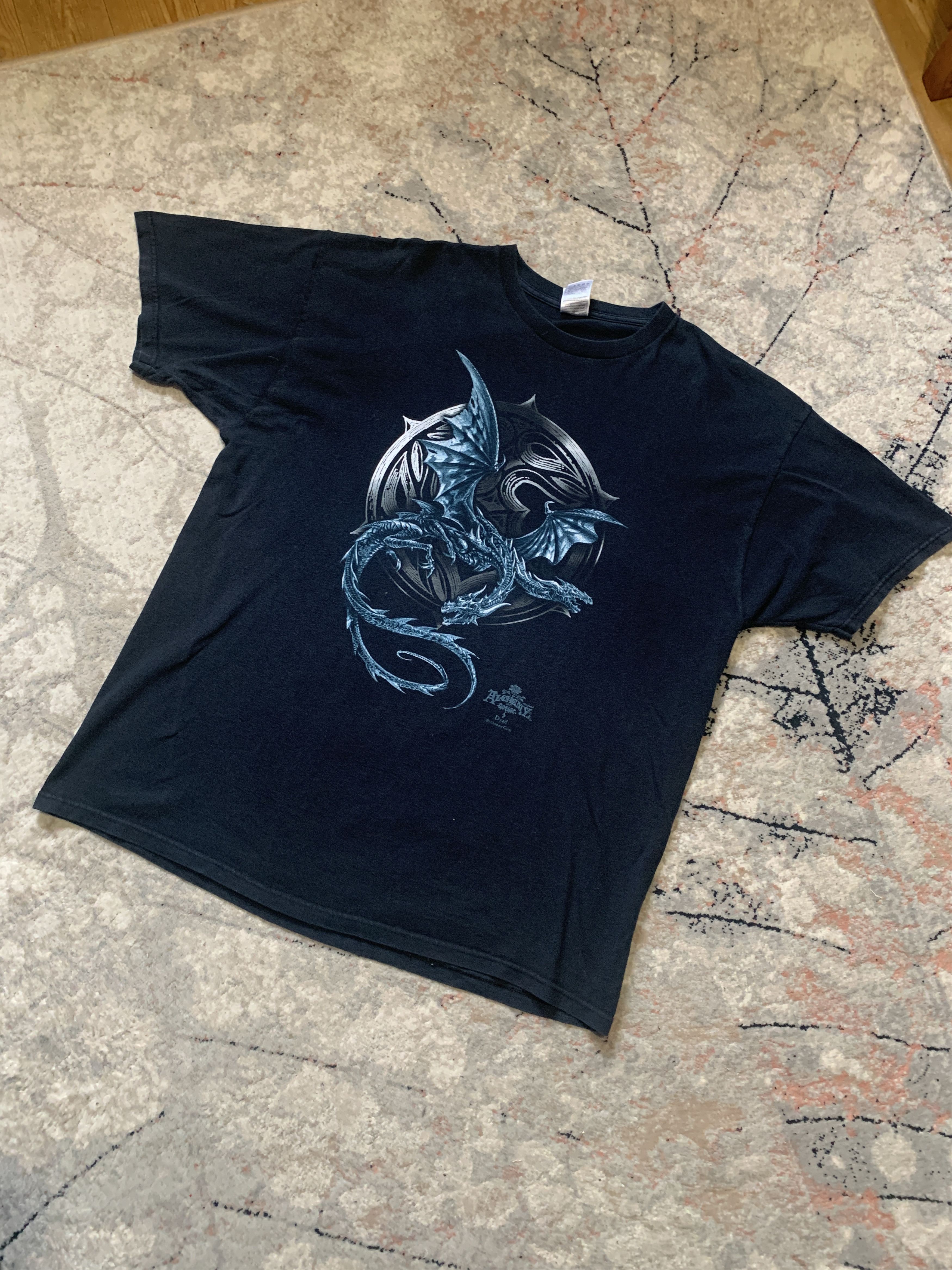 Band Tees × Fruit Of The Loom × Vintage Rare Alchemy Gothic Dragon Vintage T-Shirt Size US XXL / EU 58 / 5 - 1 Thumbnail