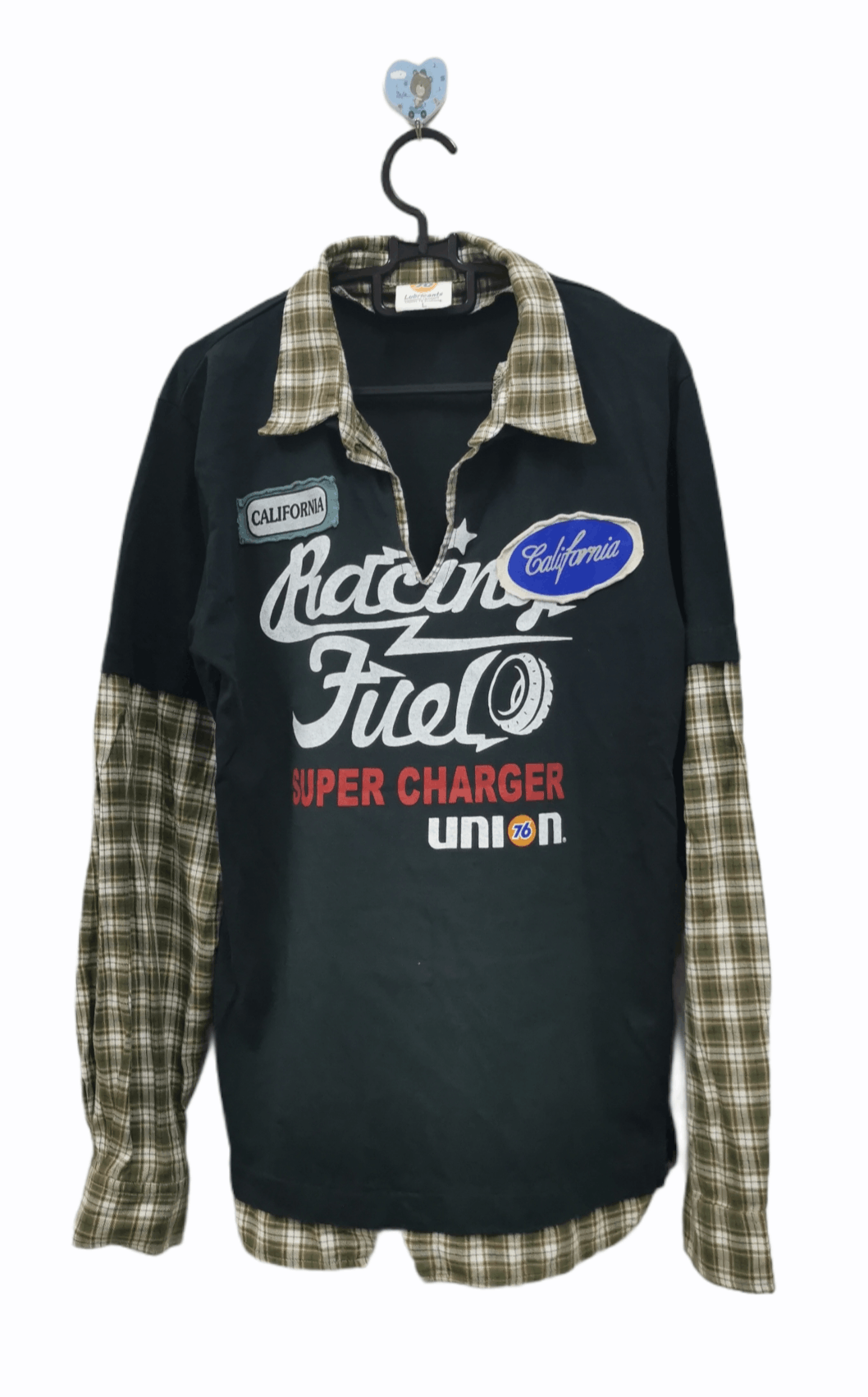 image of Racing x Union Vintage Collector Union 76 Lubricants Long Sleeve Shirt, Men's (Size Large)