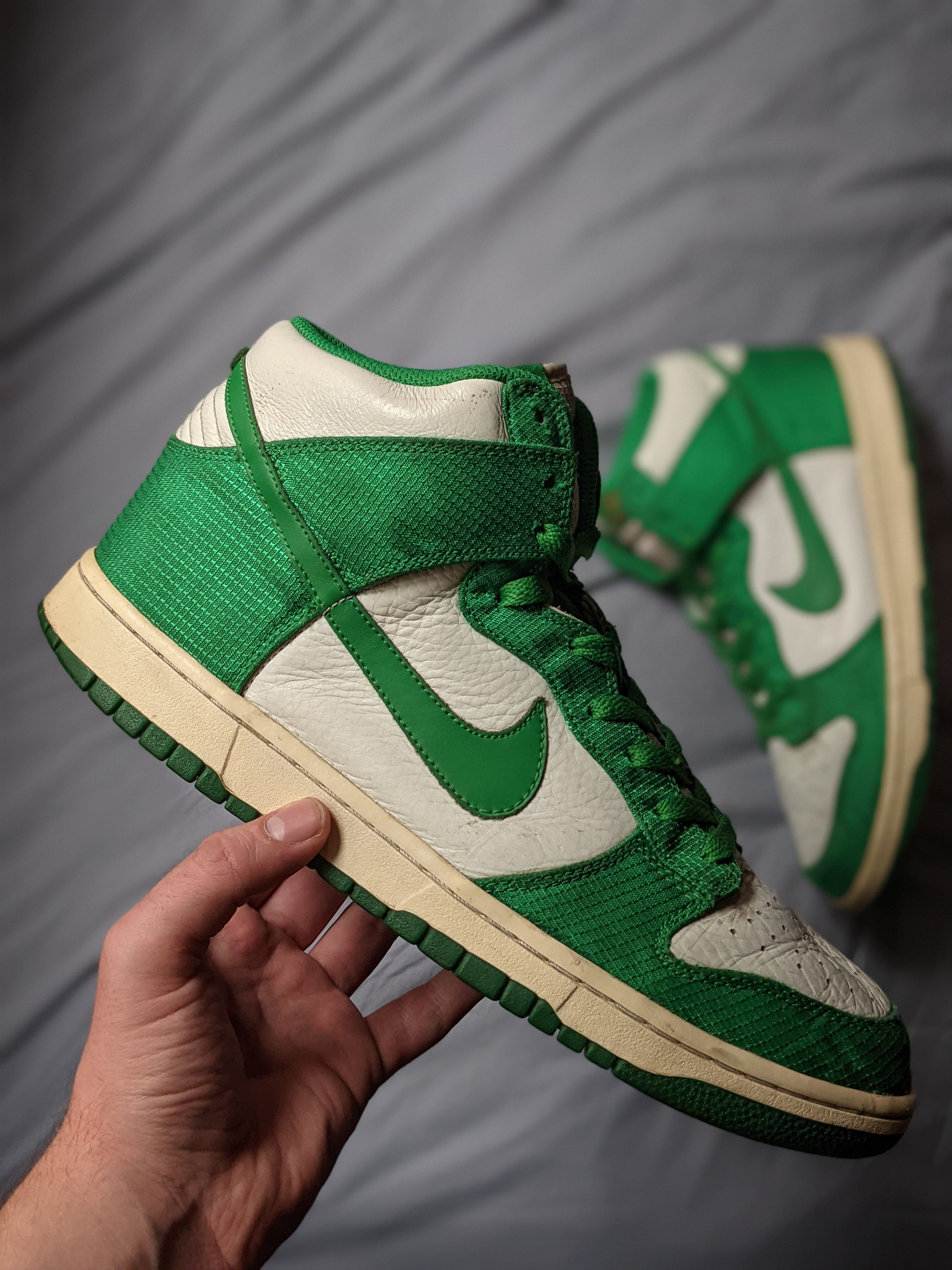 Nike dunk high lucky green best sale