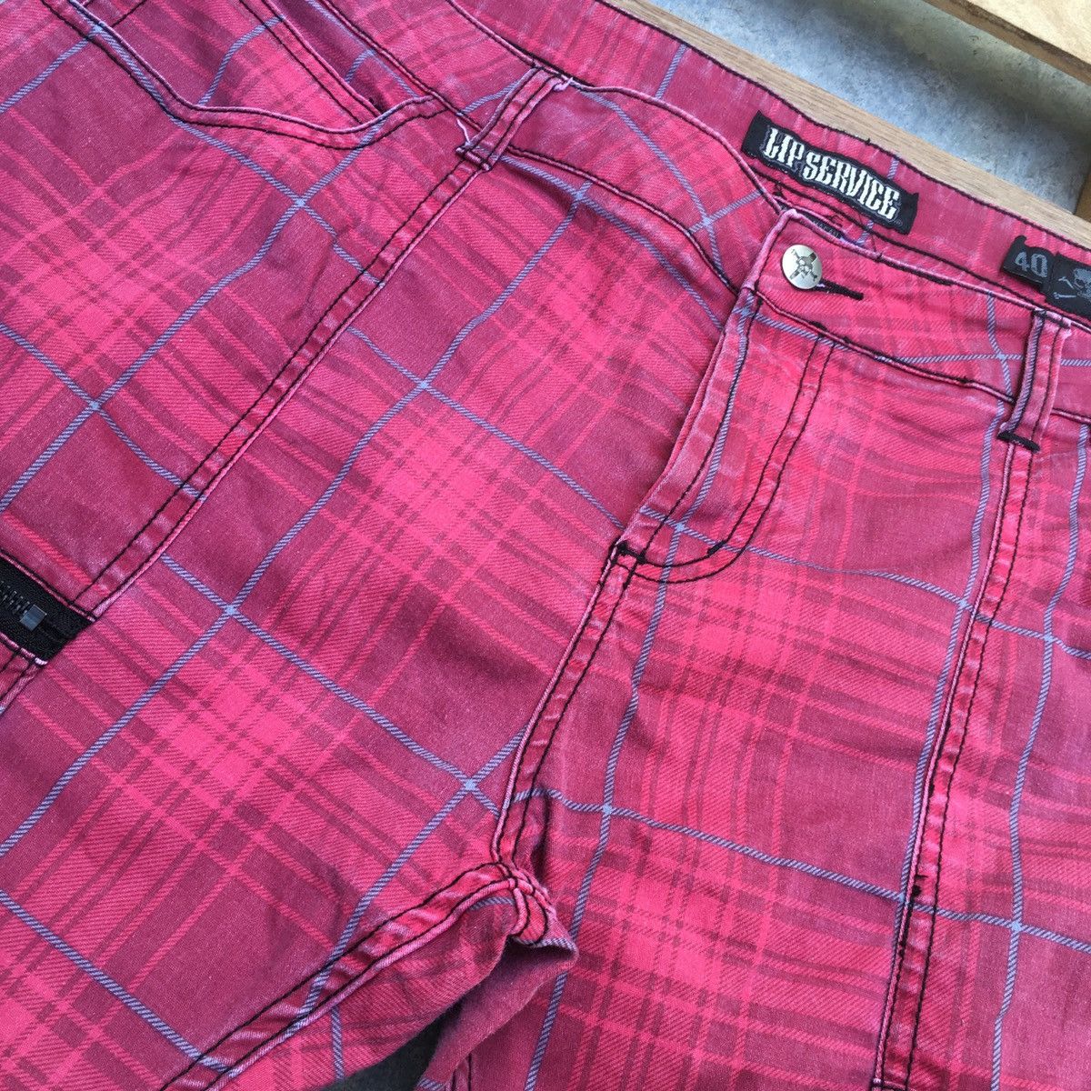 Lip Service LIP SERVICE PLAID PUNK BONDAGE PANTS Size US 41 - 6 Thumbnail