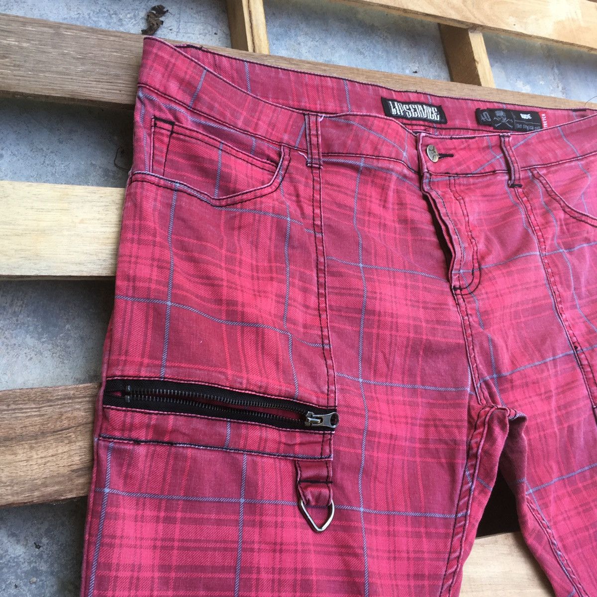 Lip Service LIP SERVICE PLAID PUNK BONDAGE PANTS Size US 41 - 3 Thumbnail