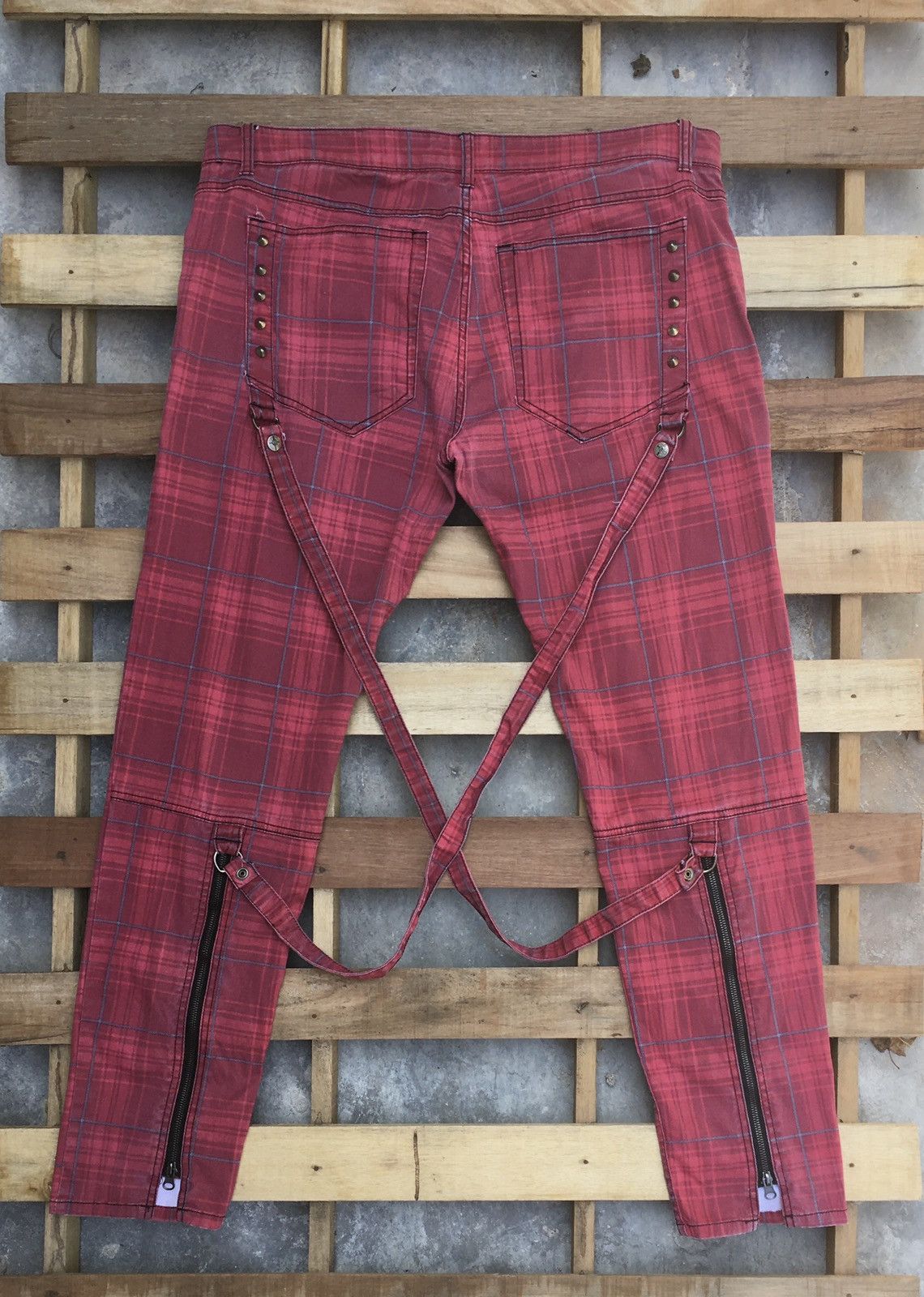 Lip Service LIP SERVICE PLAID PUNK BONDAGE PANTS Size US 41 - 1 Thumbnail