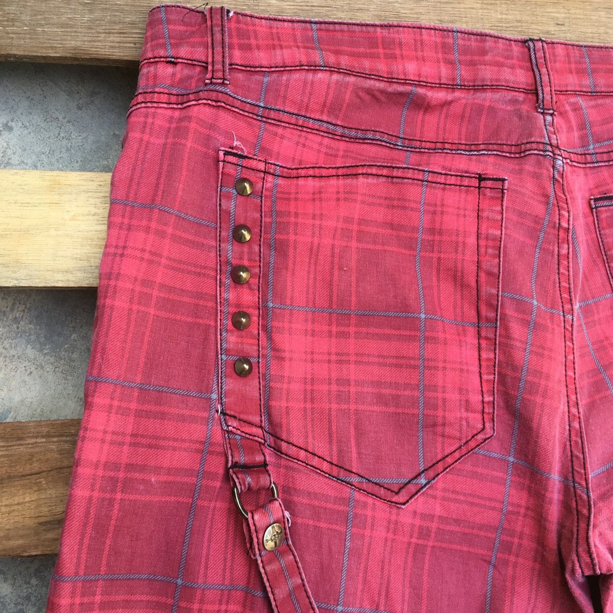 Lip Service LIP SERVICE PLAID PUNK BONDAGE PANTS Size US 41 - 16 Thumbnail