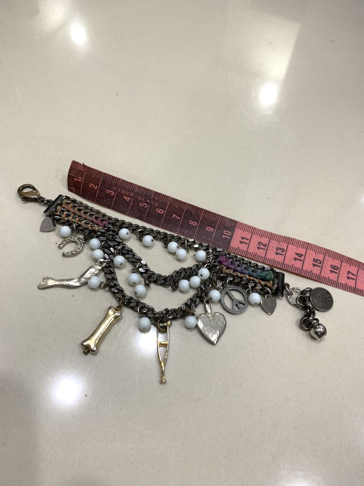 VTG VENESSA ARIZAGA METAL CHAIN GYPSY BRACELET