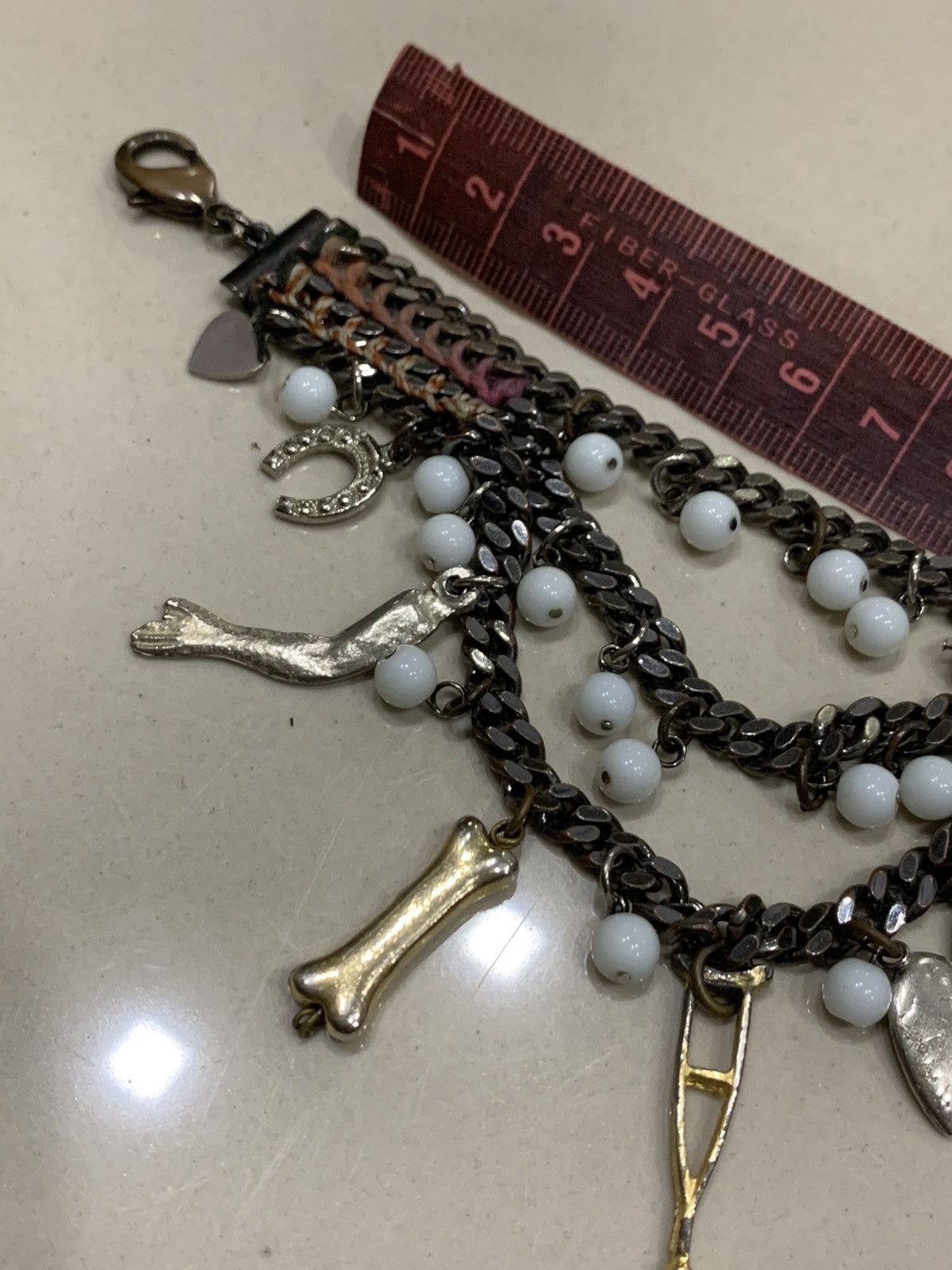 VTG VENESSA ARIZAGA METAL CHAIN GYPSY BRACELET
