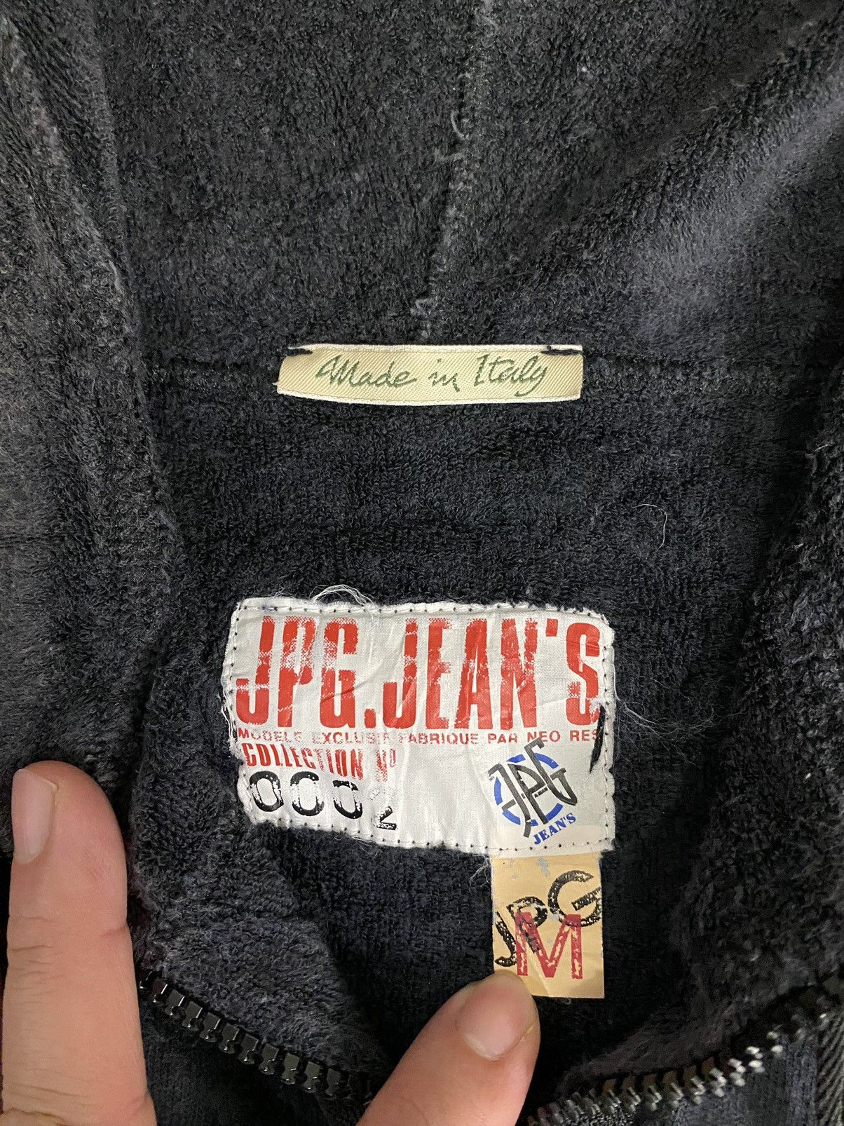 Jean Paul Gaultier 90s JPG sleeve sweat towel cotton hybrid hoodie Size S / US 4 / IT 40 - 11 Thumbnail