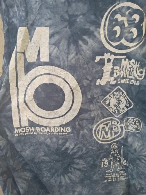 Vintage VTG 90s MOSH BOARDING SURF LIFE TIE DYE Size US L / EU 52-54 / 3 - 2 Thumbnail