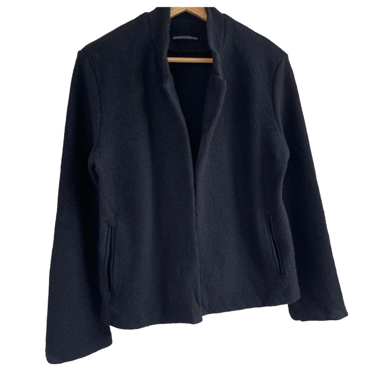 Yohji Yamamoto 💥 ICONIC BLACK YOHJI YAMAMOTO + NOIR JACKET Size M / US 6-8 / IT 42-44 - 5 Thumbnail