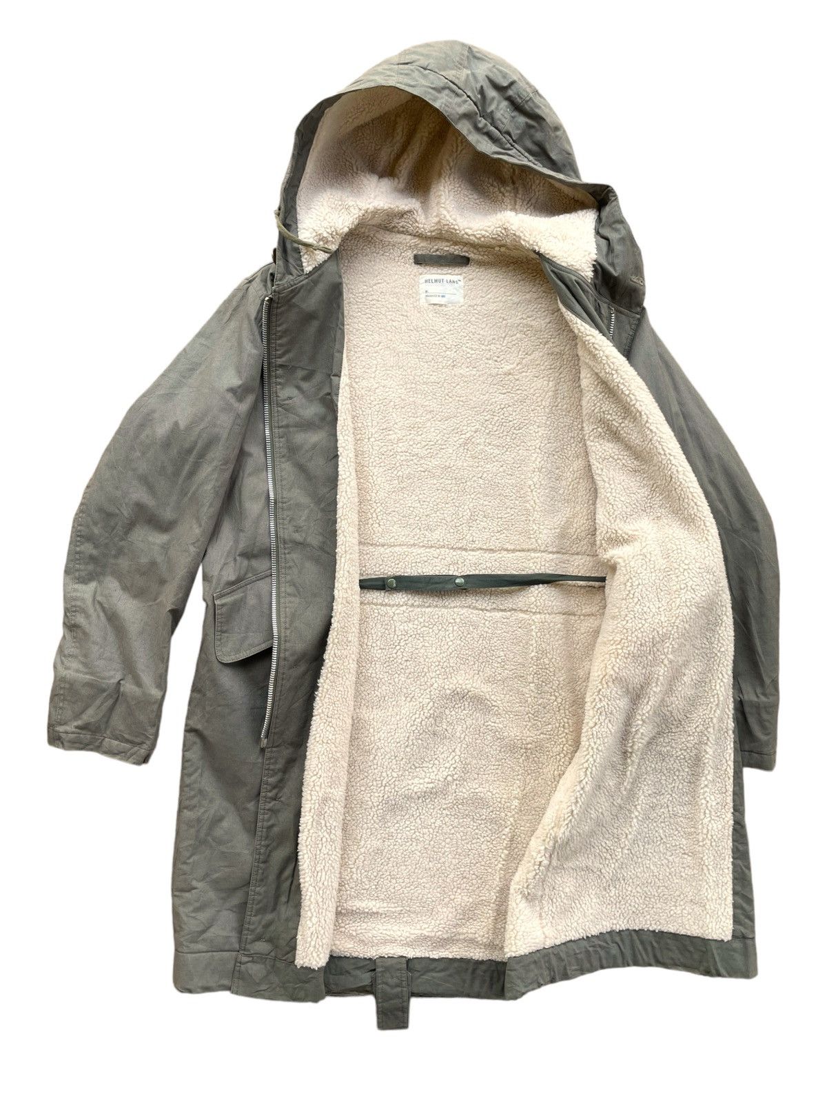 Helmut Lang × Vintage VERYRARE💥SS98 Helmut Lang Archive Military Sherpa Parka Size US L / EU 52-54 / 3 - 9 Thumbnail
