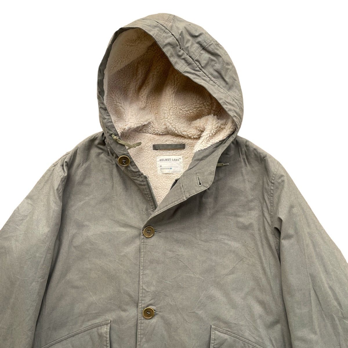 Helmut Lang × Vintage VERYRARE💥SS98 Helmut Lang Archive Military Sherpa Parka Size US L / EU 52-54 / 3 - 3 Thumbnail