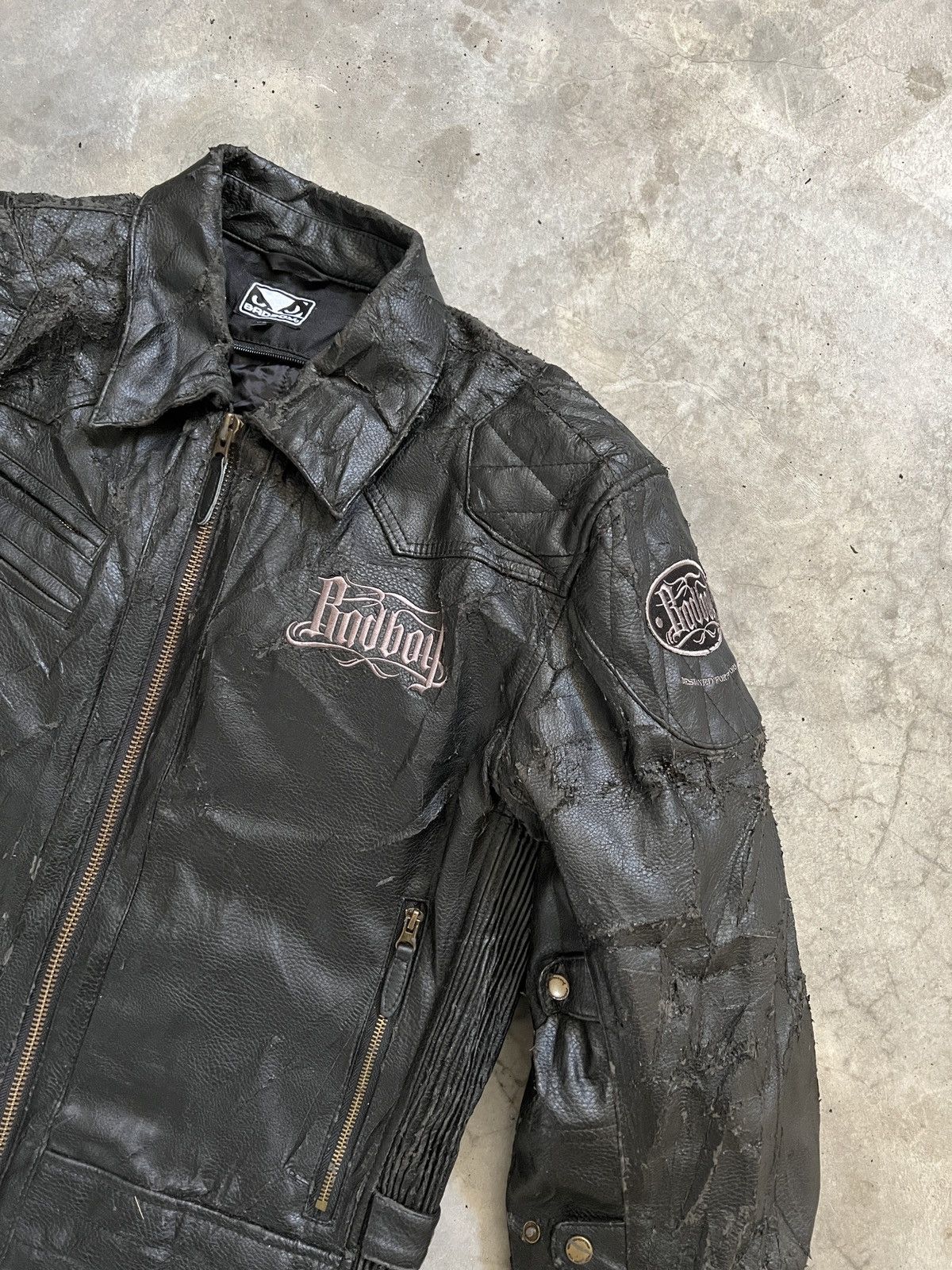 Vintage Vintage 80s USA Bad Boy Racing Leather Jacket Size US L / EU 52-54 / 3 - 8 Thumbnail