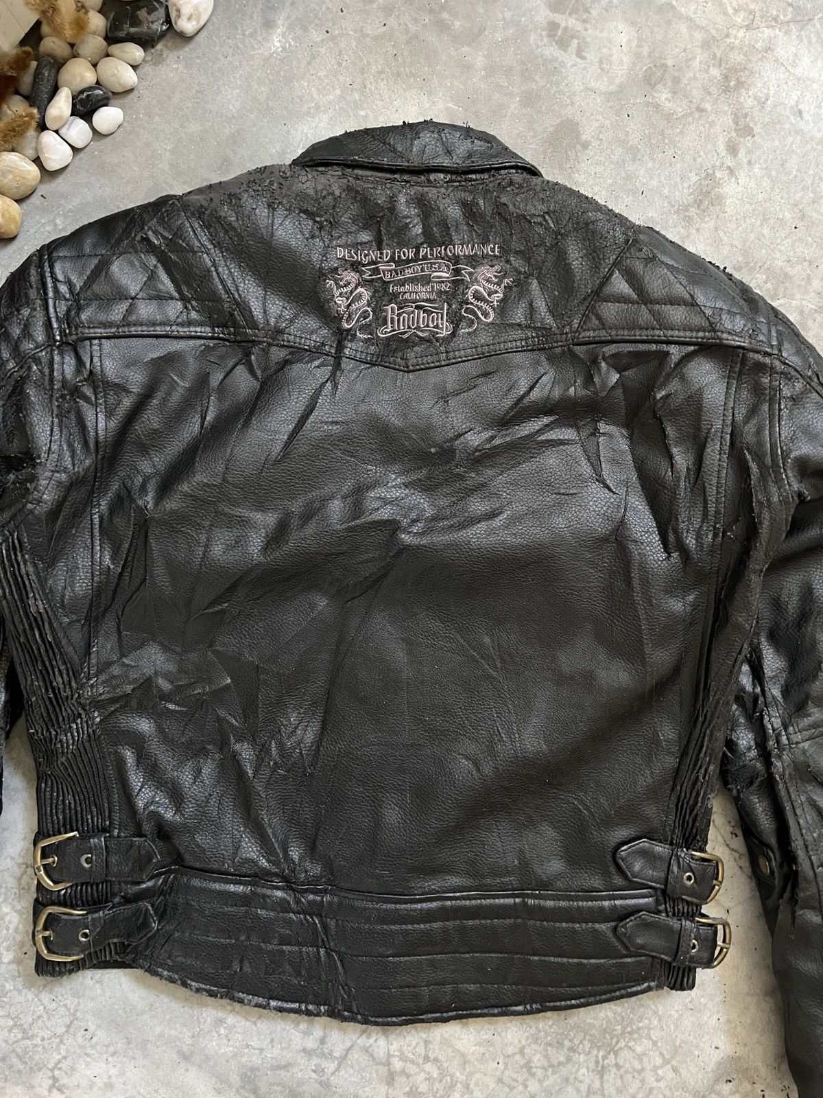 Vintage Vintage 80s USA Bad Boy Racing Leather Jacket Size US L / EU 52-54 / 3 - 5 Thumbnail