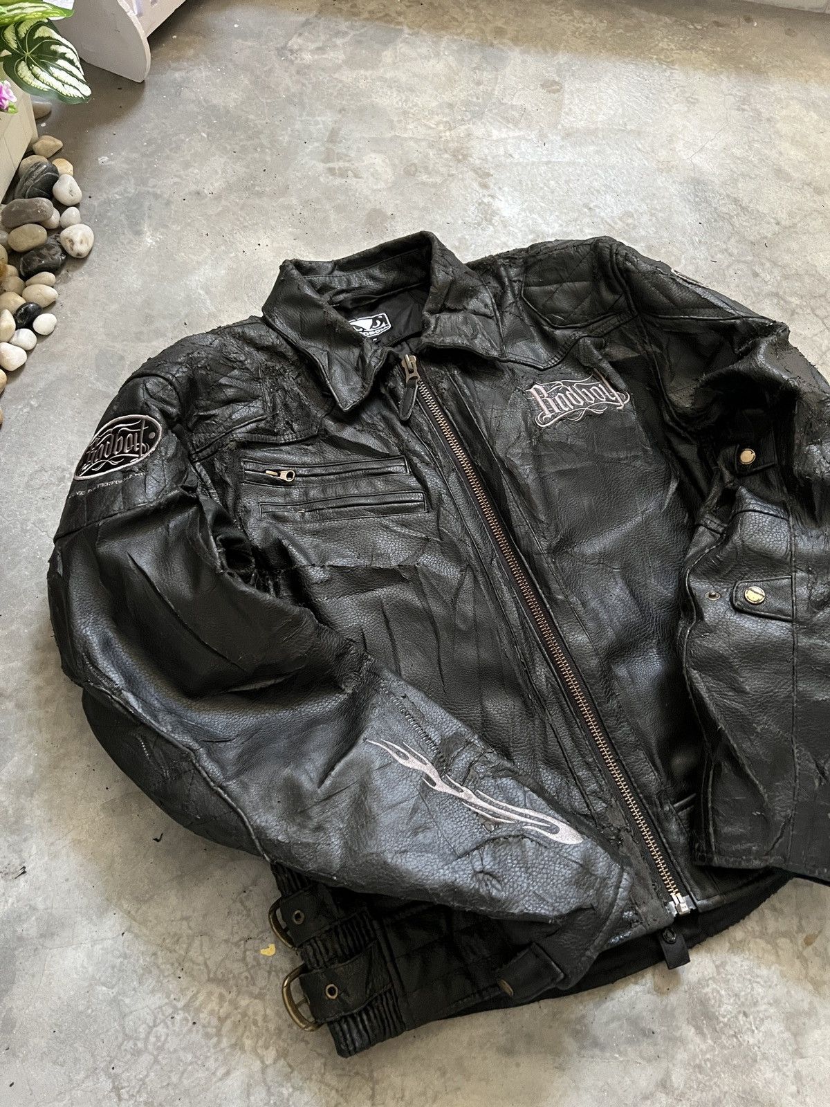 Vintage Vintage 80s USA Bad Boy Racing Leather Jacket Size US L / EU 52-54 / 3 - 15 Thumbnail