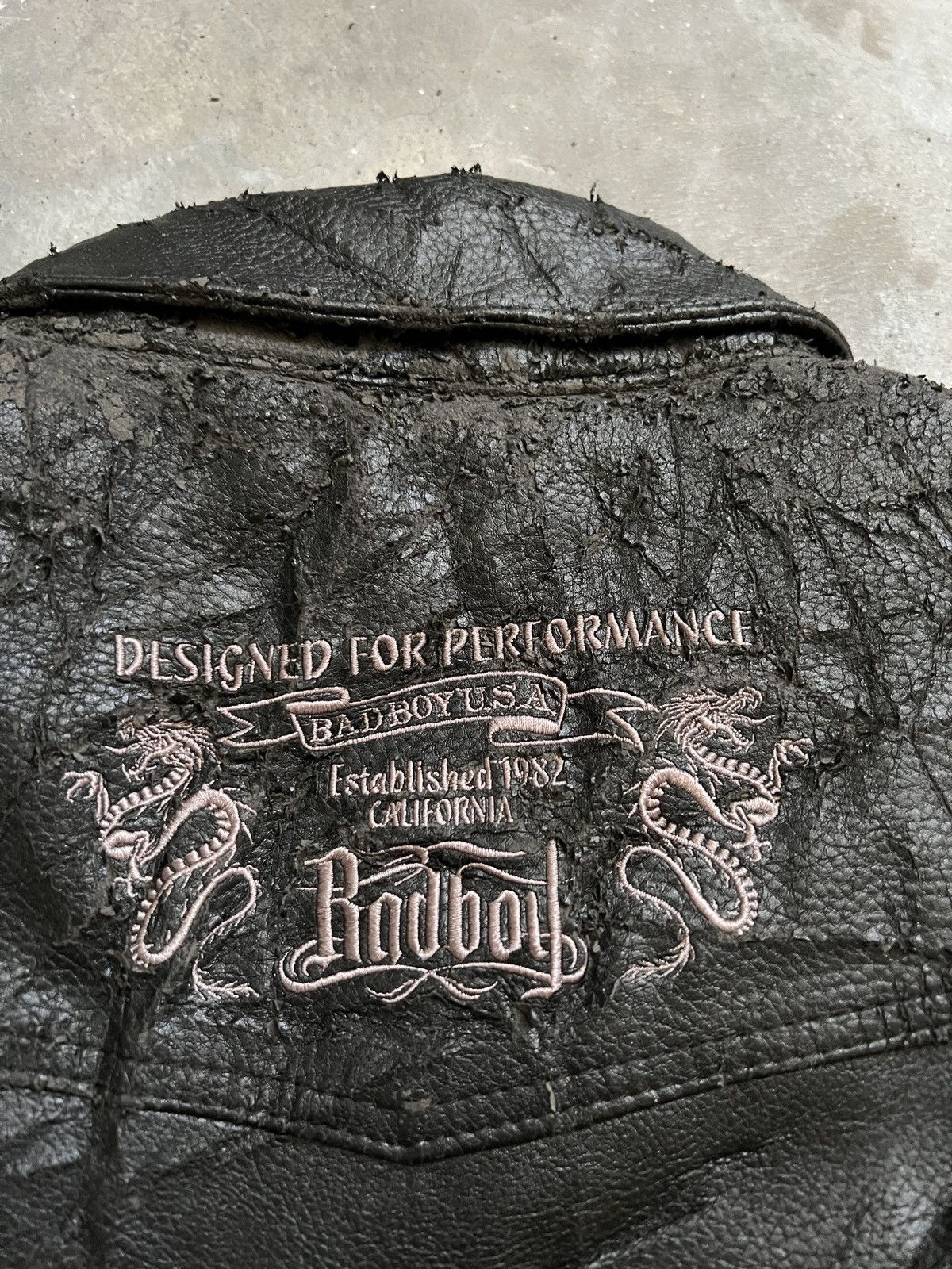 Vintage Vintage 80s USA Bad Boy Racing Leather Jacket Size US L / EU 52-54 / 3 - 25 Thumbnail