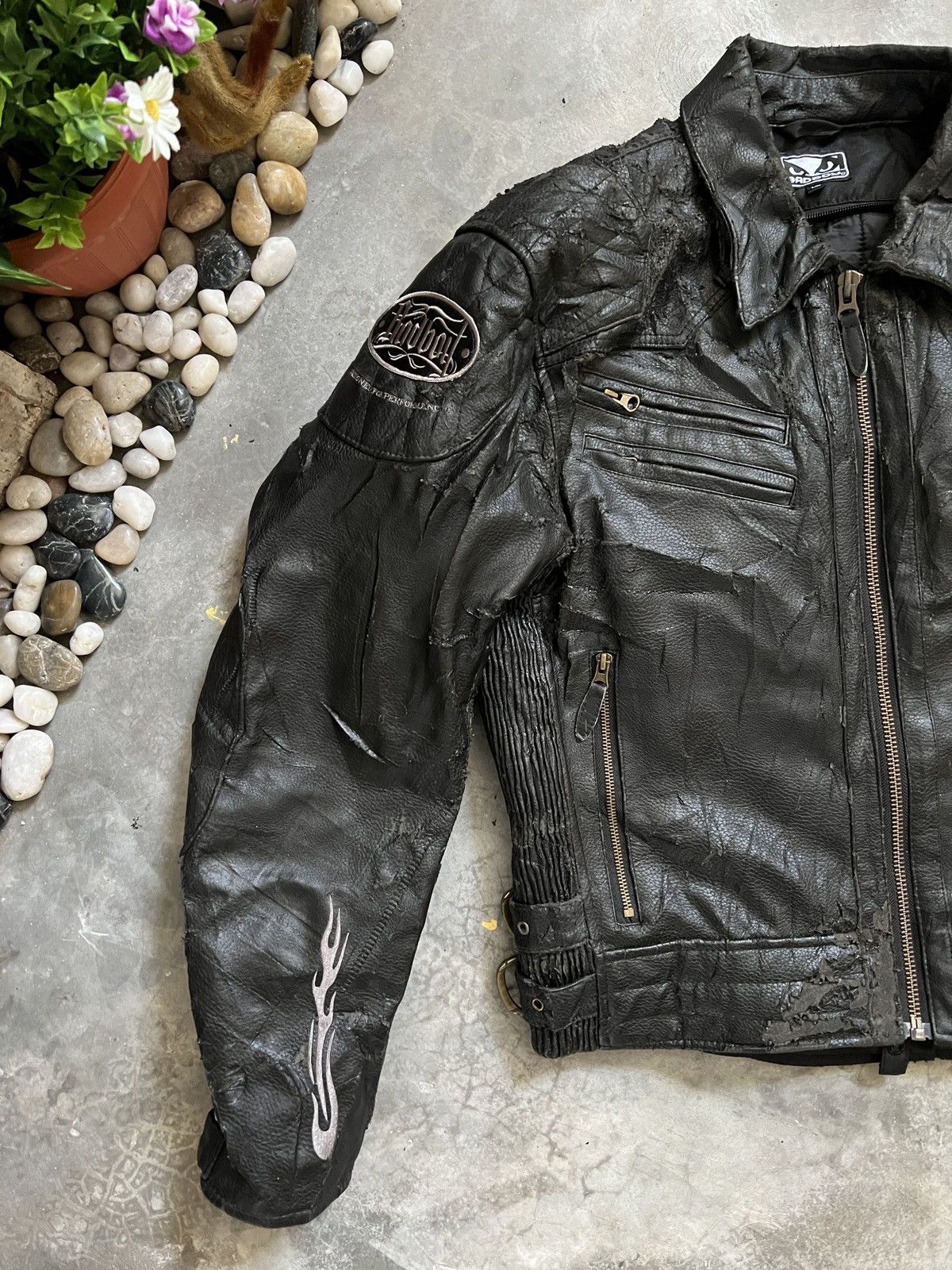 Vintage Vintage 80s USA Bad Boy Racing Leather Jacket Size US L / EU 52-54 / 3 - 24 Thumbnail