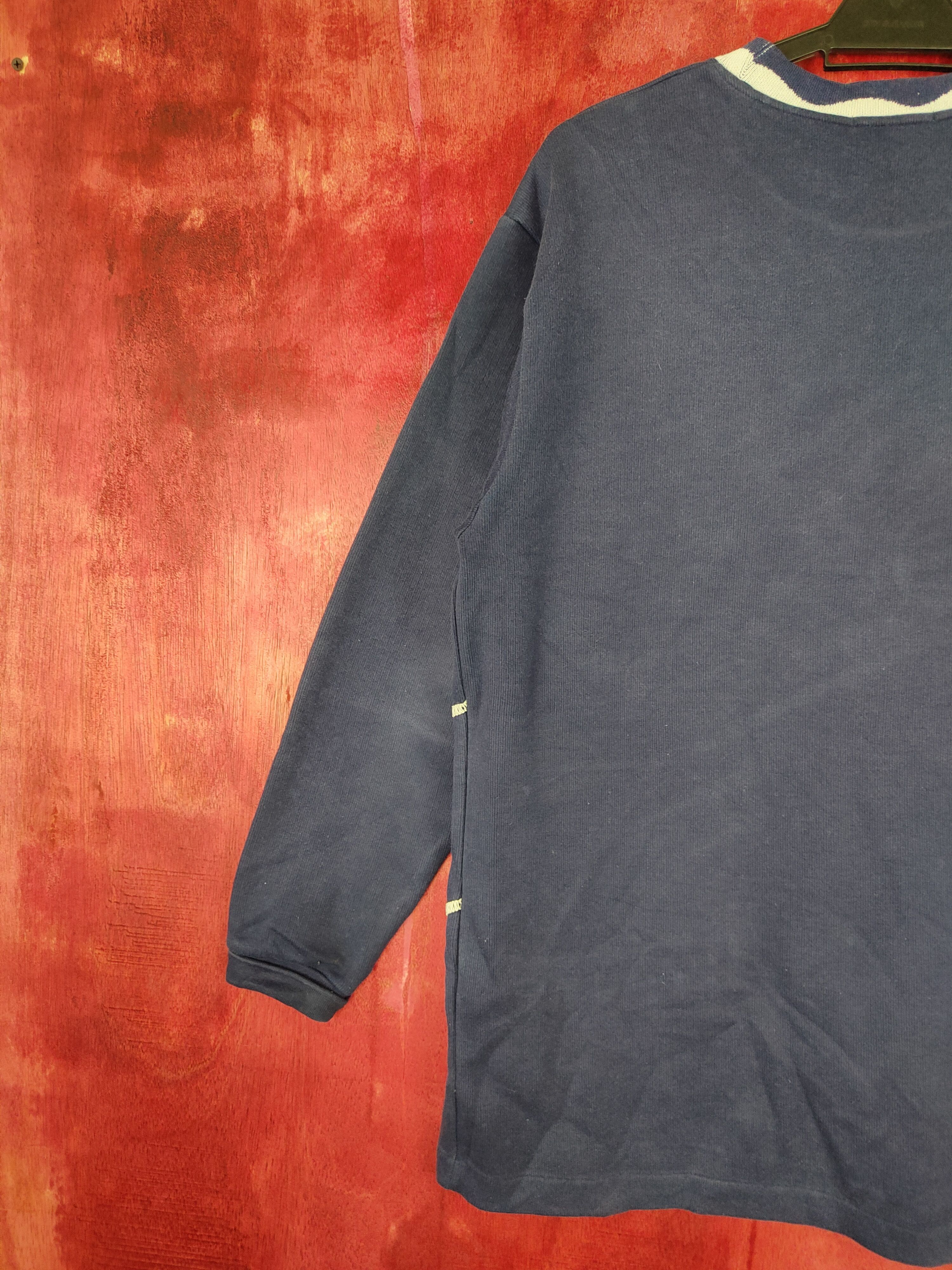Courreges × Japanese Brand × Vintage Courreges Sport Futur Dark Blue Sweater #4930 Size US M / EU 48-50 / 2 - 7 Thumbnail