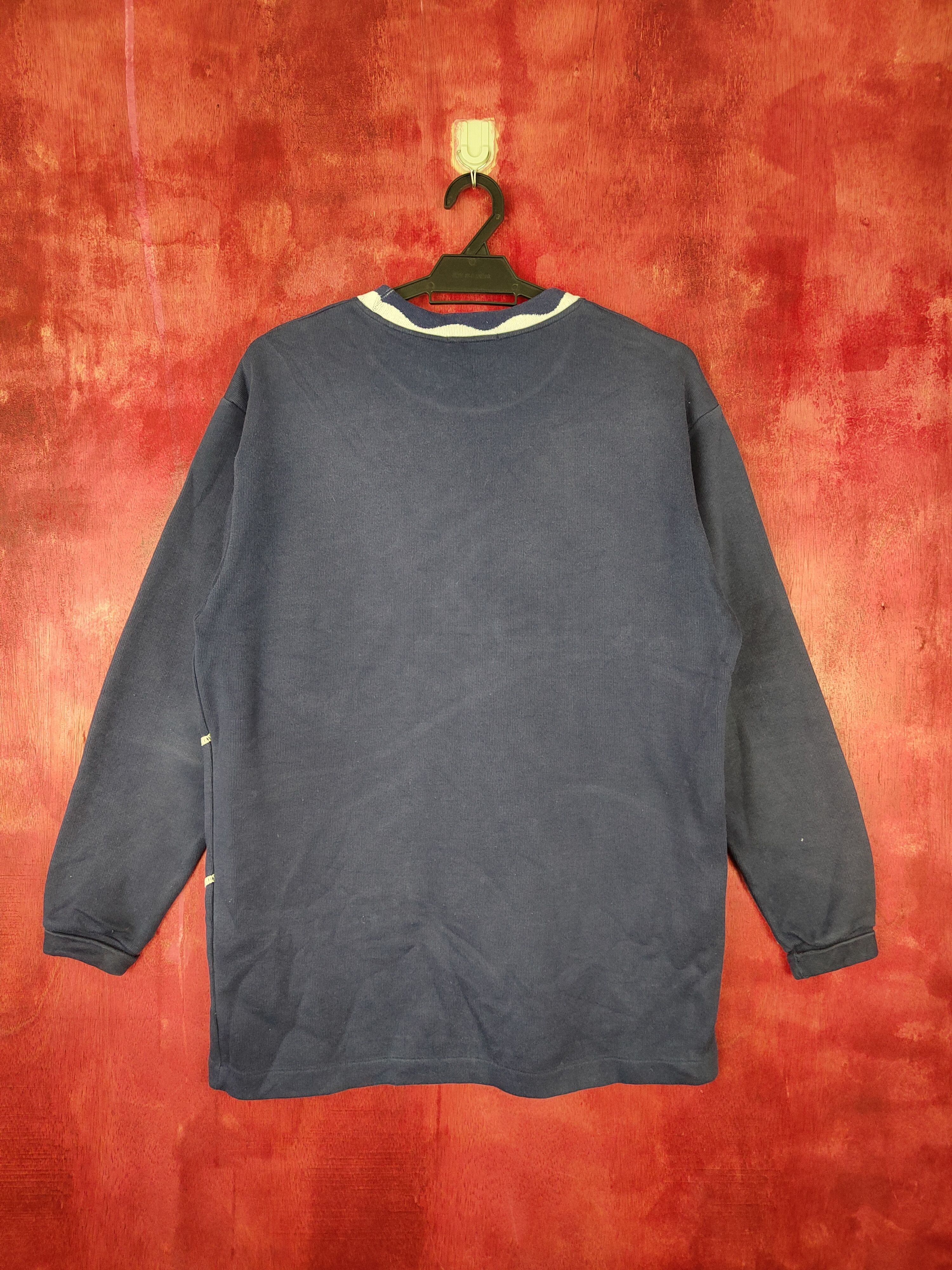 Courreges × Japanese Brand × Vintage Courreges Sport Futur Dark Blue Sweater #4930 Size US M / EU 48-50 / 2 - 6 Thumbnail
