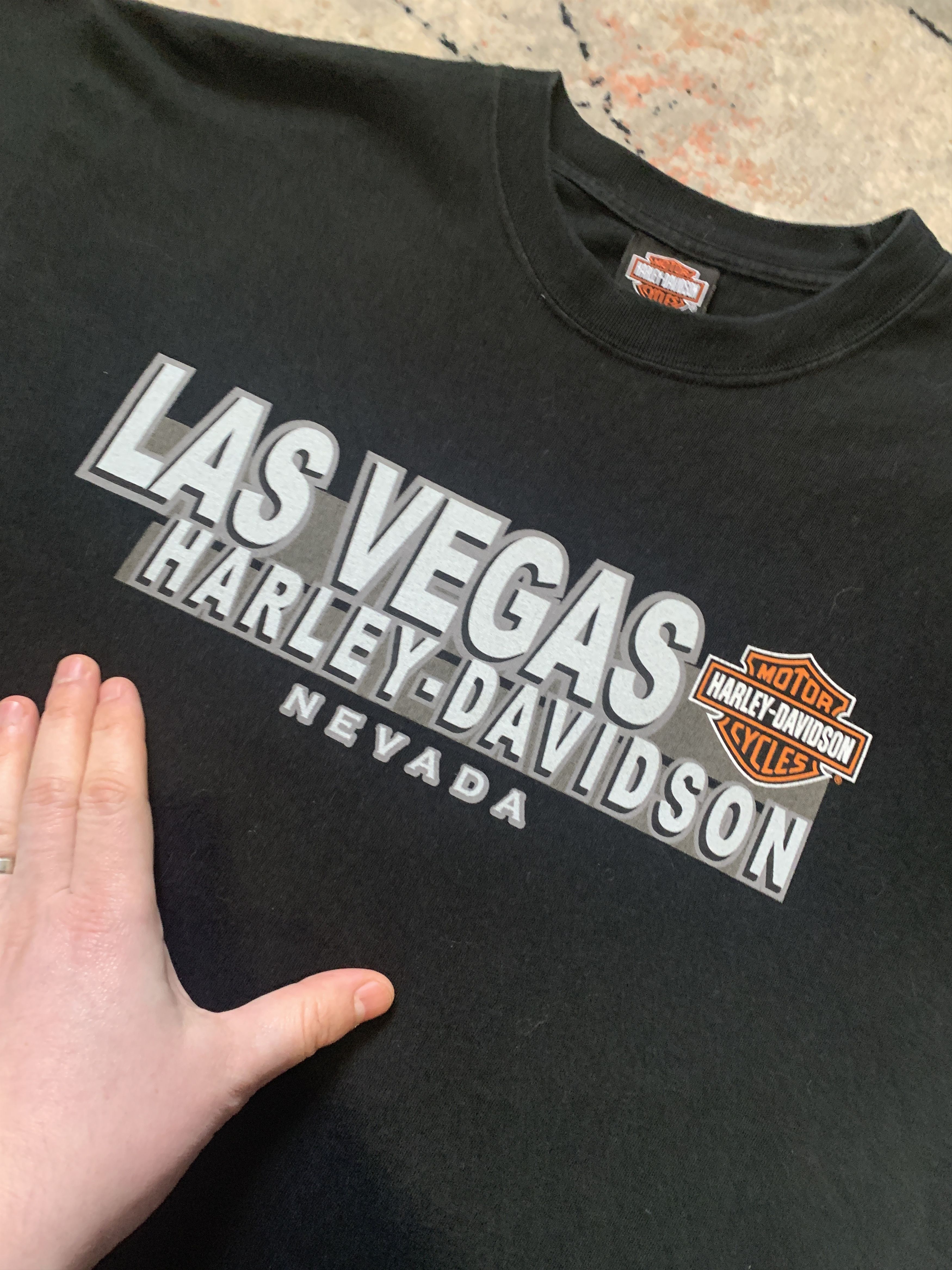 Harley Davidson × Vintage Harley-Davidson Nevada Vintage T-Shirt Size US L / EU 52-54 / 3 - 3 Thumbnail