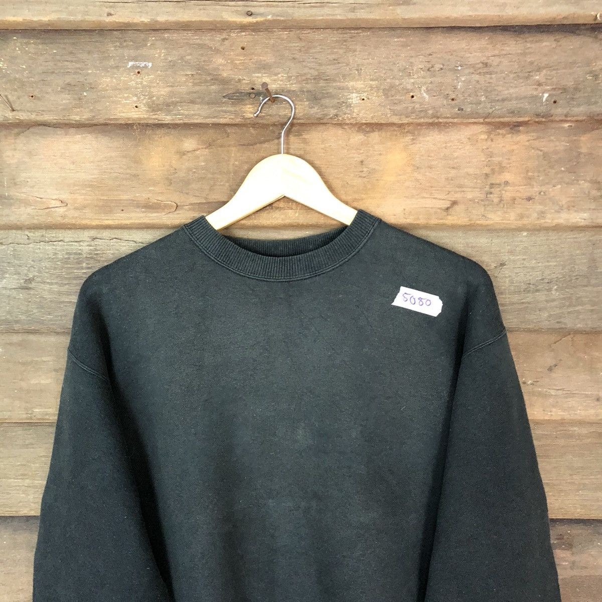 Japanese Brand × Vintage Big Logo Japan Black Sweatshirt #5050 Size US L / EU 52-54 / 3 - 4 Thumbnail