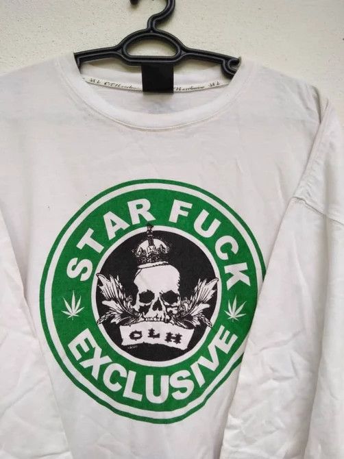 Haunted Starbucks 🔥 CLH STARFCUK EXCLUSIVE TEE Size US XXL / EU 58 / 5 - 2 Thumbnail