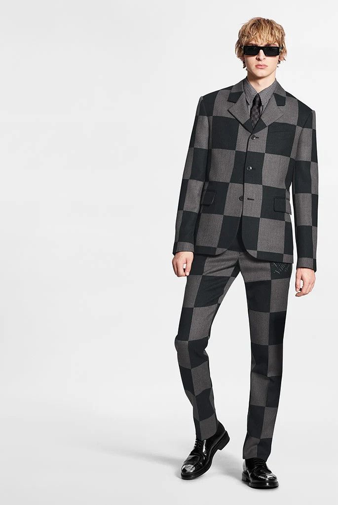 Louis Vuitton × Virgil Abloh LOUIS VUITTON VIRGIL ABLOH X NIGO DAMIER PATTERN BLAZER Size 48R - 9 Thumbnail