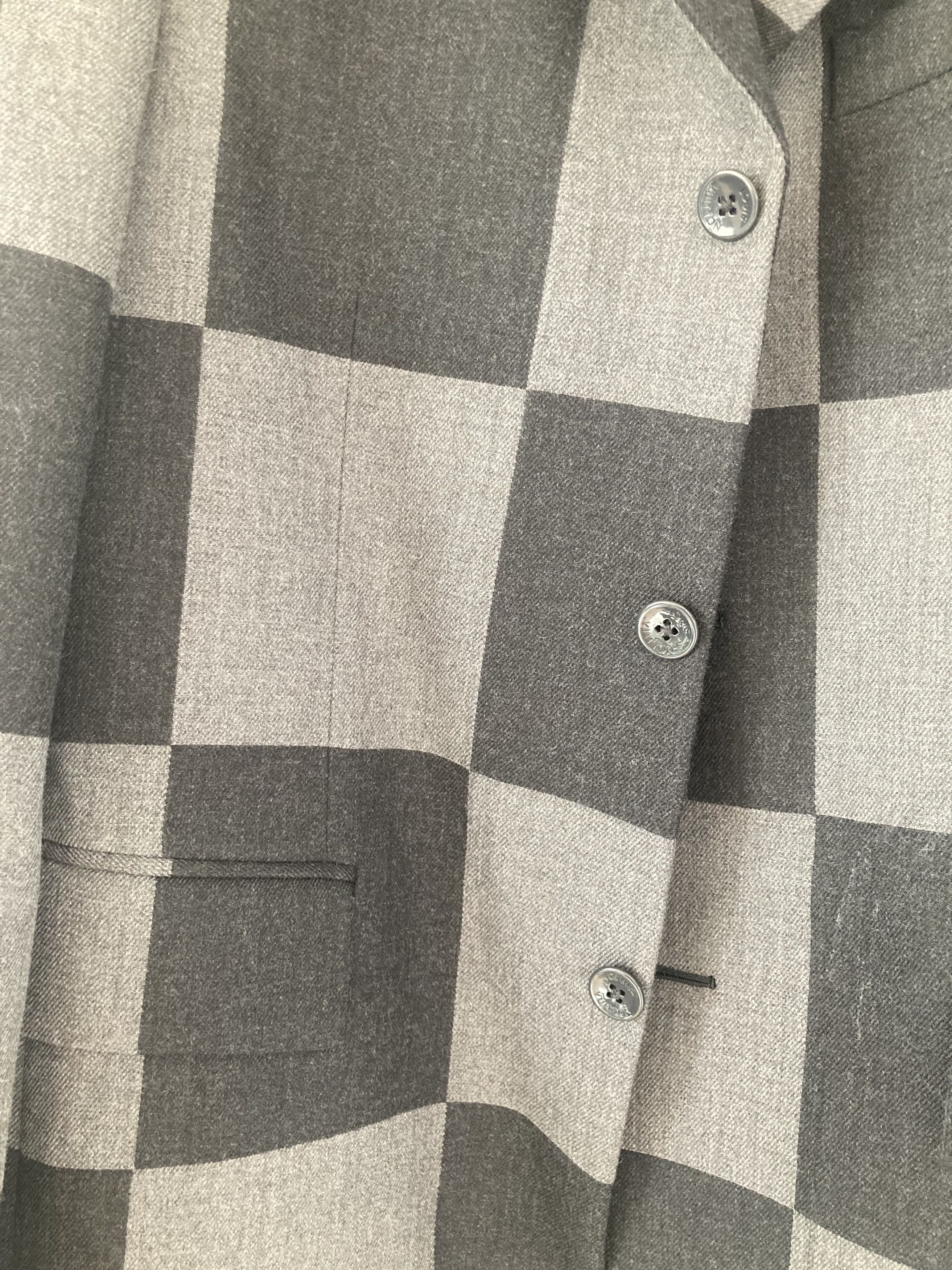 Louis Vuitton × Virgil Abloh LOUIS VUITTON VIRGIL ABLOH X NIGO DAMIER PATTERN BLAZER Size 48R - 4 Thumbnail