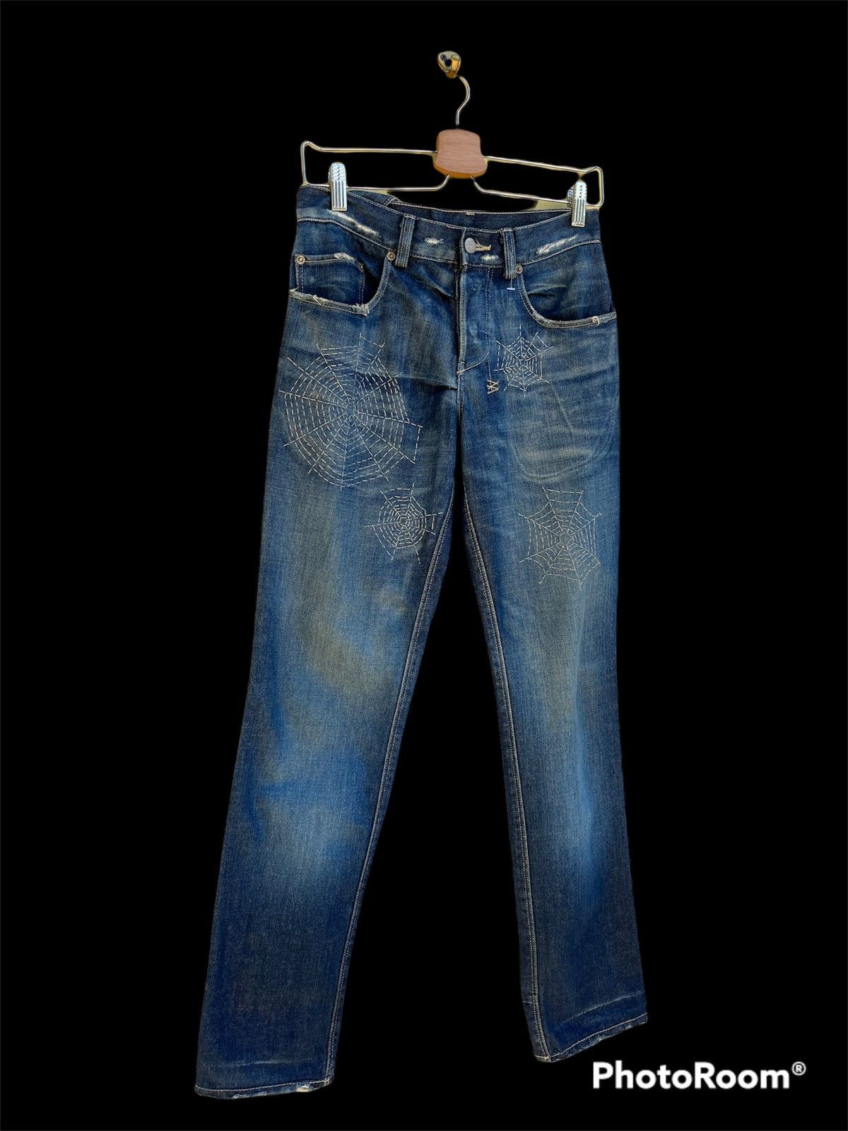 Ksubi distressed jeans shashiko spider