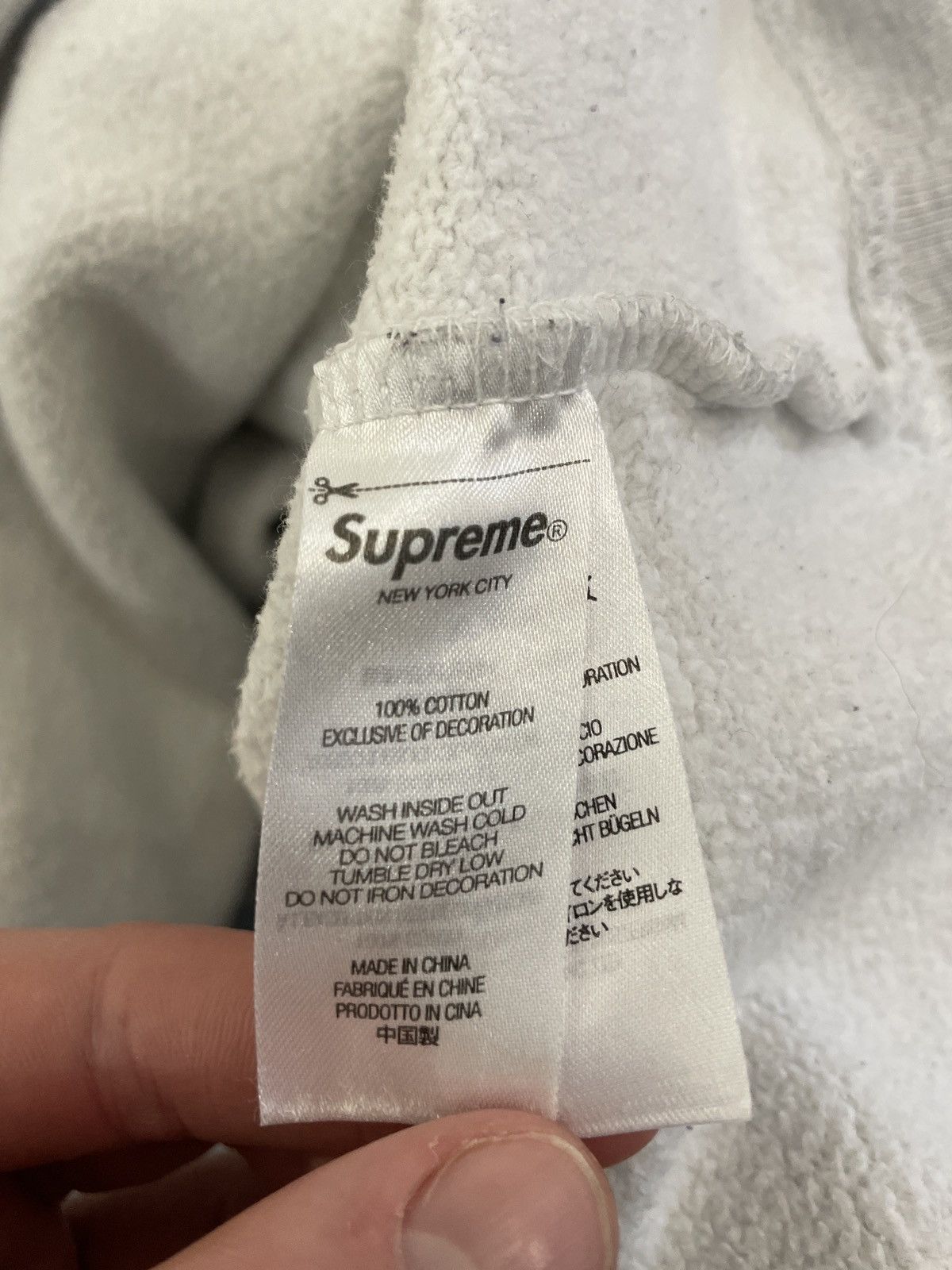 Supreme Supreme guardian hoodie ash grey | Grailed