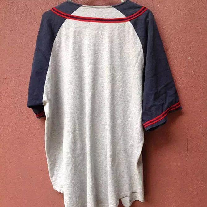 Vintage 🔥 90s COTTON BASEBALL JERSEY Size US L / EU 52-54 / 3 - 2 Thumbnail