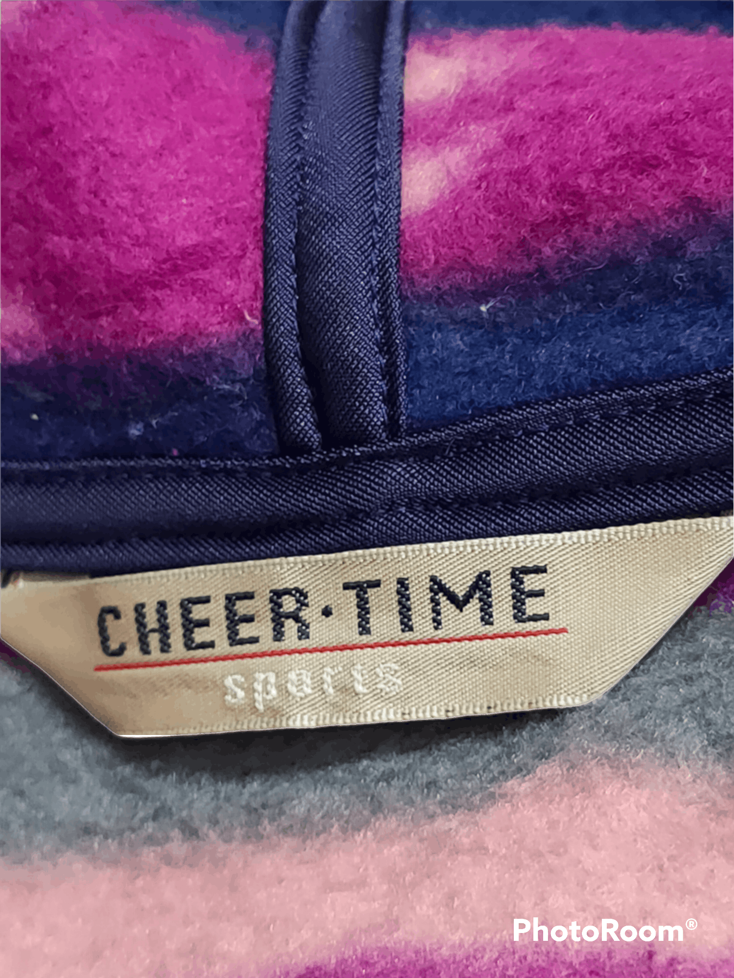 Cheer time sports knitwear zip jacket pocket hoodie