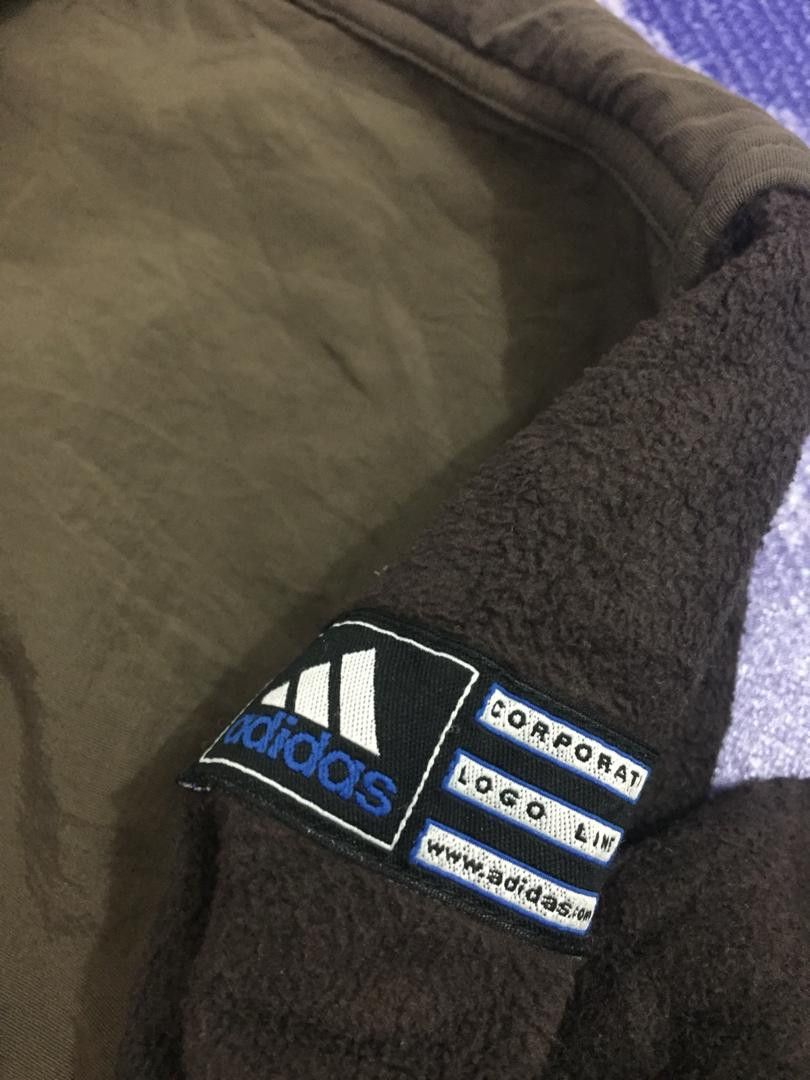Adidas Vintage Adidas Big Logo Fleece Jacket Size US M / EU 48-50 / 2 - 4 Thumbnail