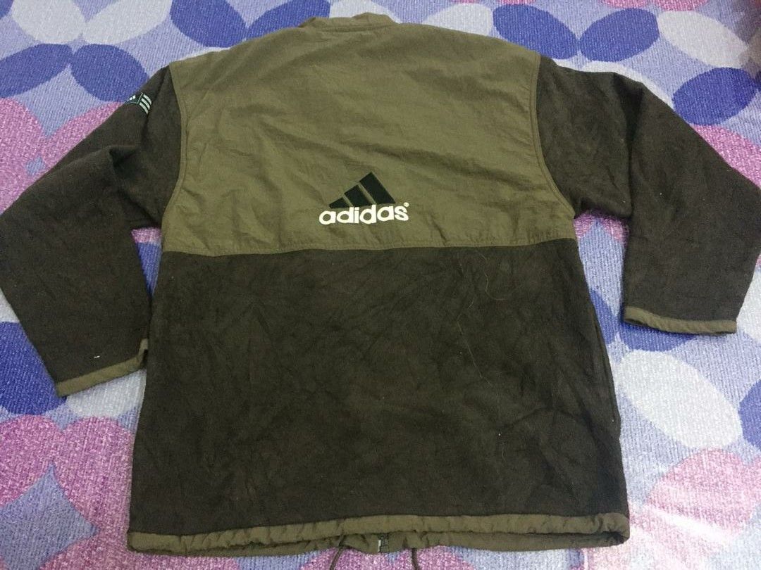 Adidas Vintage Adidas Big Logo Fleece Jacket Size US M / EU 48-50 / 2 - 1 Thumbnail