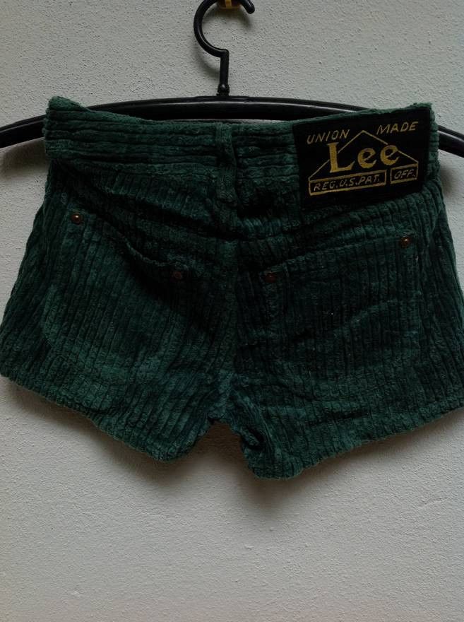 Lee Vintage Lee Corduroy Shorts Size 32" / US 10 / IT 46 - 2 Thumbnail