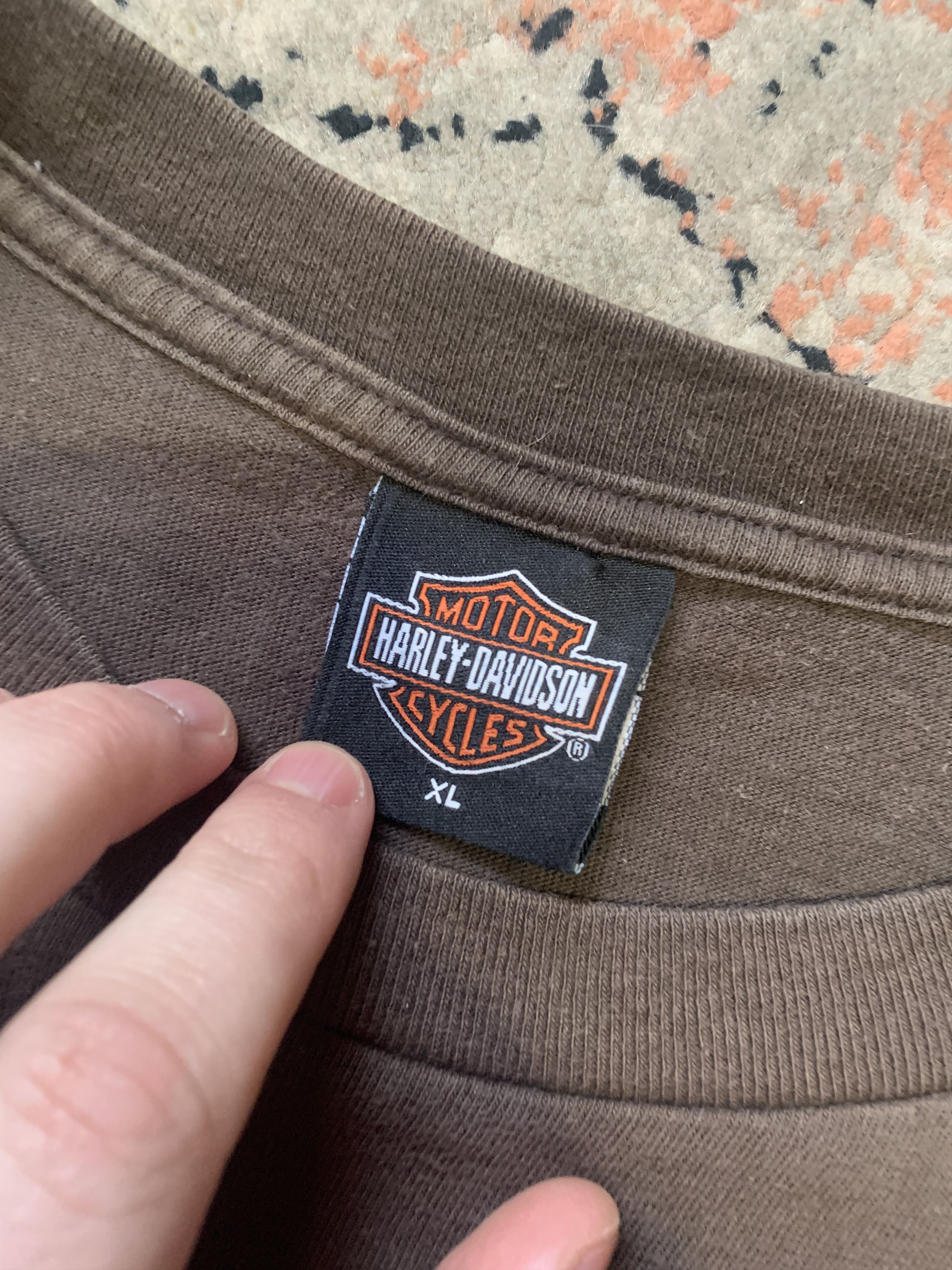 Harley Davidson × Vintage Harley-Davidson Chesterfield UK Vintage Made In USA Tee Size US XL / EU 56 / 4 - 6 Thumbnail