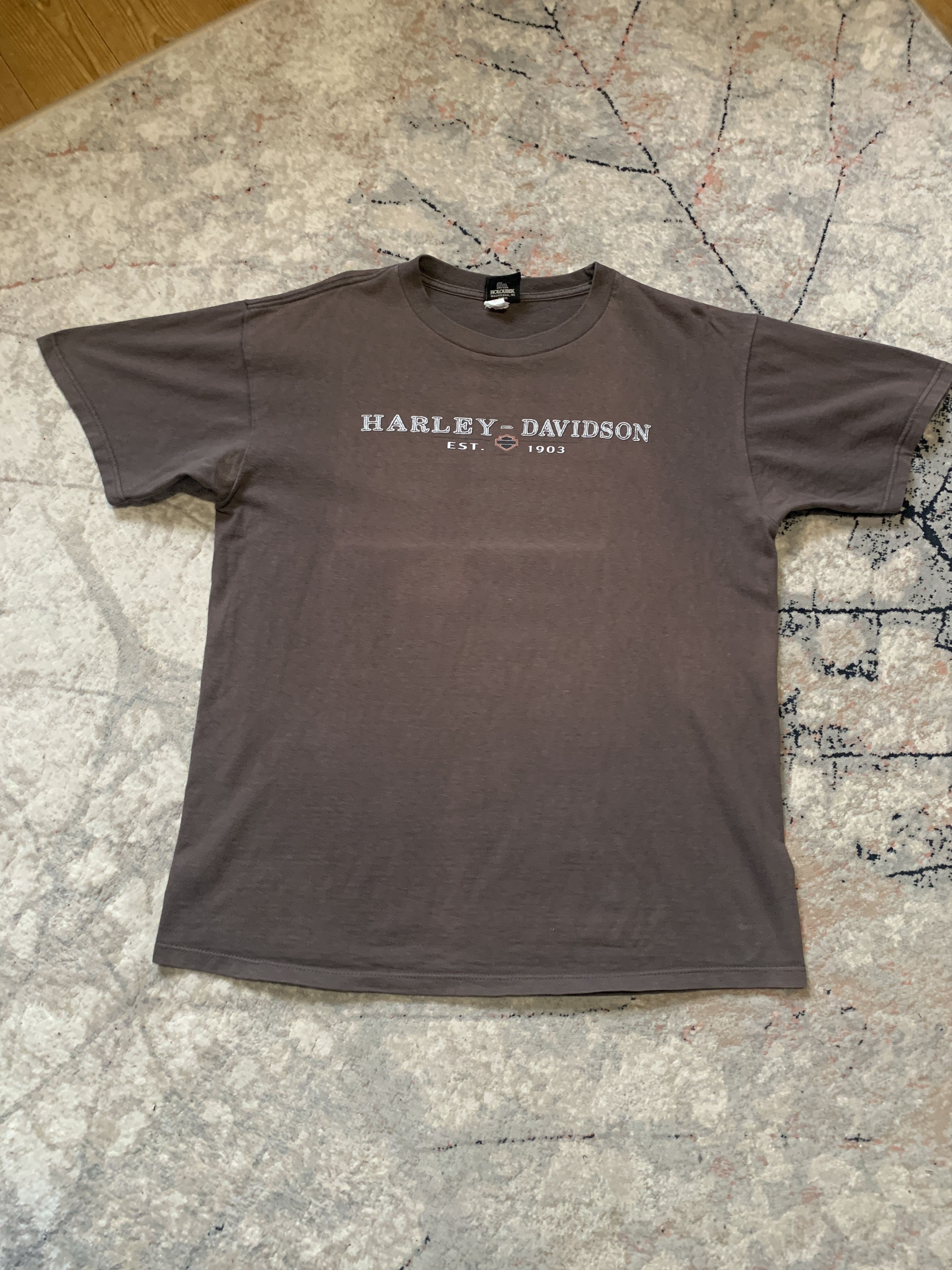 Harley Davidson × Vintage Harley-Davidson Chesterfield UK Vintage Made In USA Tee Size US XL / EU 56 / 4 - 4 Thumbnail