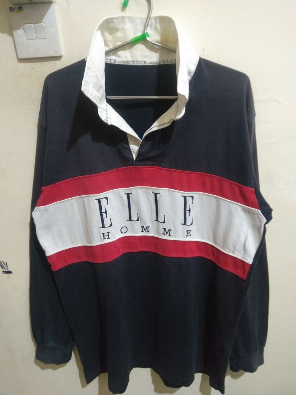 Ellesse 🔥90s ELLE PARIS RUGBY SHIRTS COLOURWAY Size US L / EU 52-54 / 3 - 6 Thumbnail
