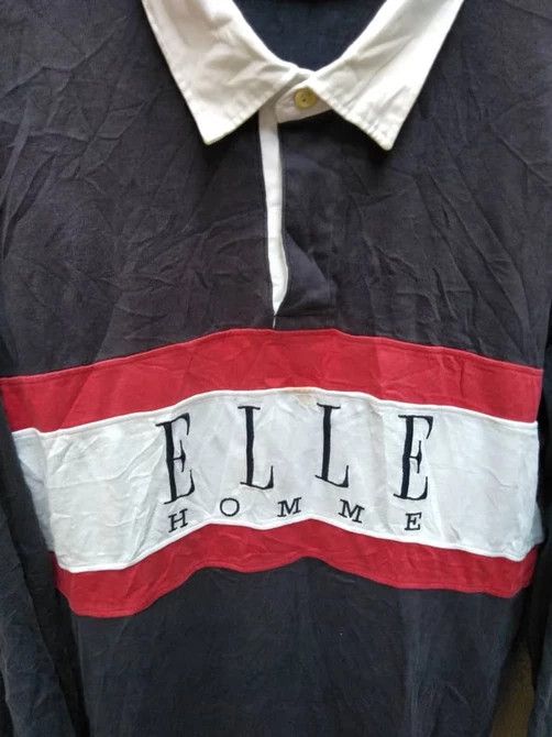 Ellesse 🔥90s ELLE PARIS RUGBY SHIRTS COLOURWAY Size US L / EU 52-54 / 3 - 4 Thumbnail