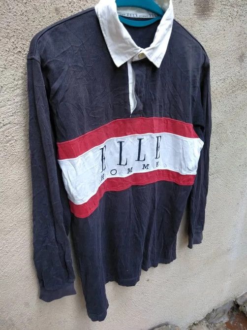 Ellesse 🔥90s ELLE PARIS RUGBY SHIRTS COLOURWAY Size US L / EU 52-54 / 3 - 3 Thumbnail
