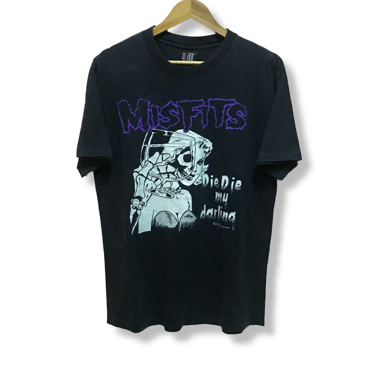 Band Tees Vintage 1990 Misfits Die Die My Darling T Shirt Size US L / EU 52-54 / 3 - 1 Thumbnail