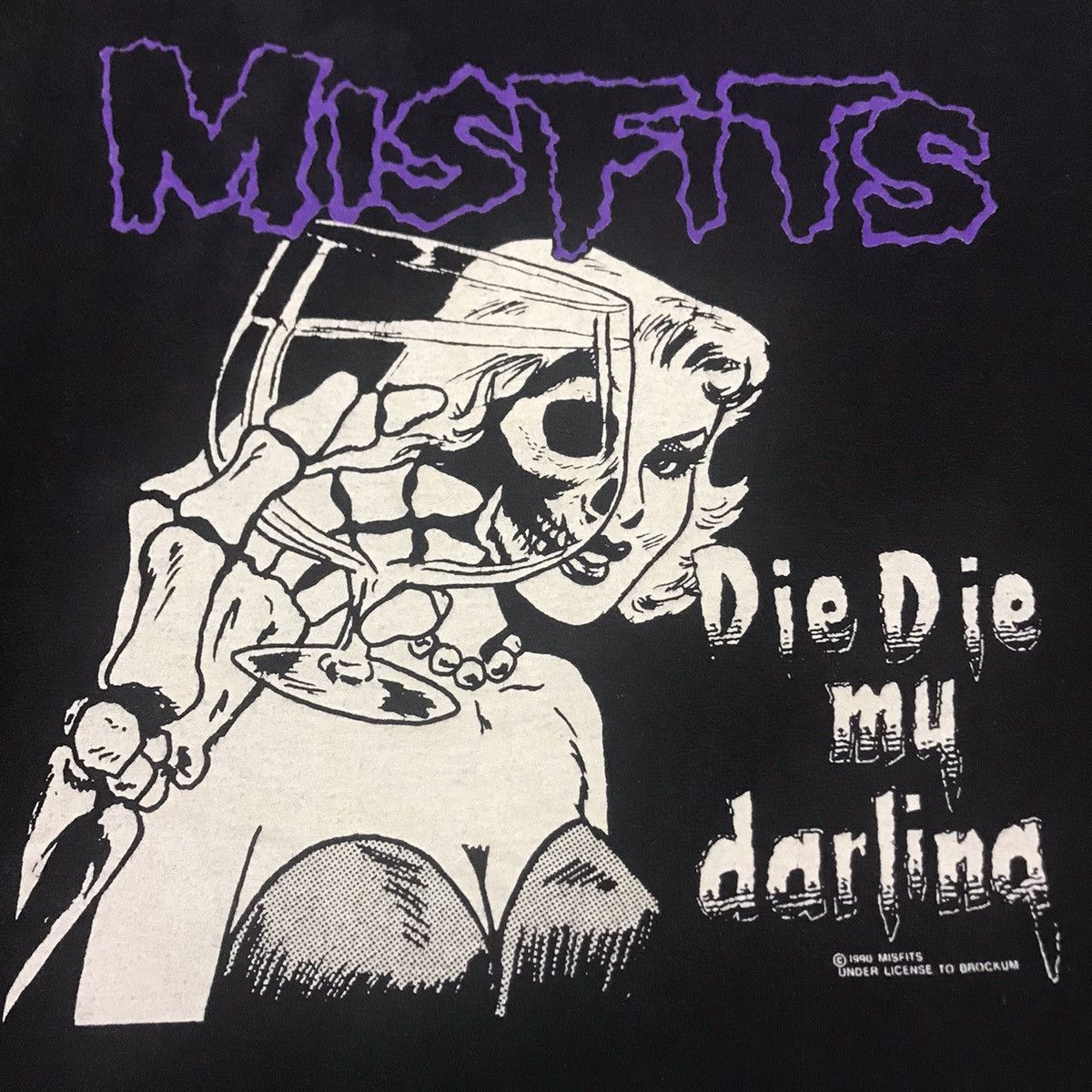 Band Tees Vintage 1990 Misfits Die Die My Darling T Shirt Size US L / EU 52-54 / 3 - 5 Thumbnail