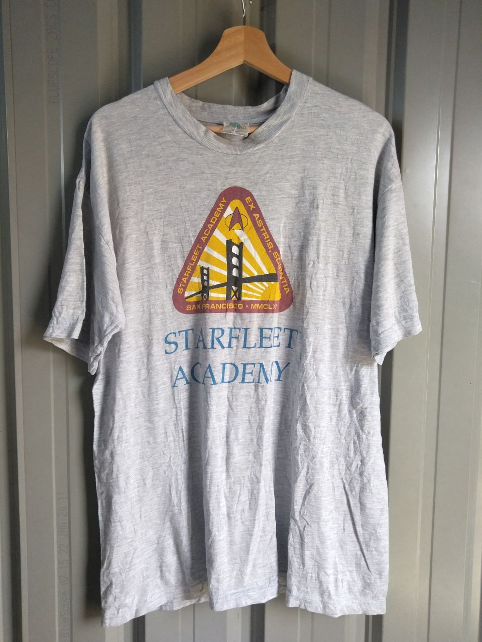 Star Wars 🔥 90s STAR TREK STARFLEET ACADEMY SAN FRANCISCO CADETT TEE Size US L / EU 52-54 / 3 - 1 Thumbnail