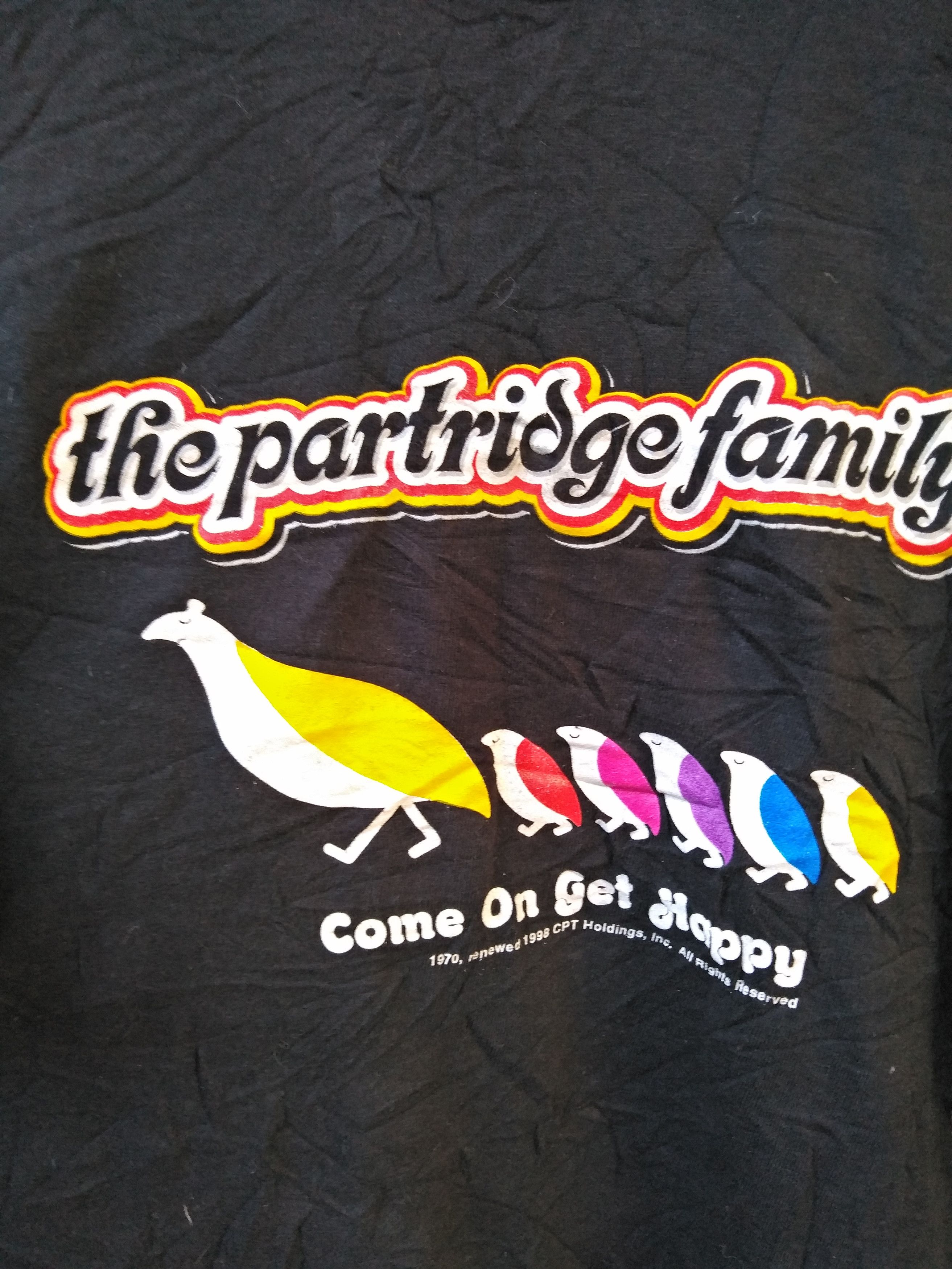 Rap Tees 90s The Partridge Family Come On Get Happy Sitcom ComedyTee Size US L / EU 52-54 / 3 - 2 Thumbnail