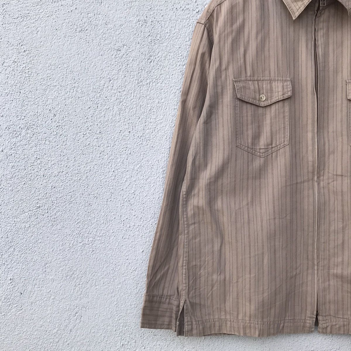 Kansai Yamamoto Vintage Kansai Yamamoto Jeans Striped Jacket Size US L / EU 52-54 / 3 - 4 Thumbnail
