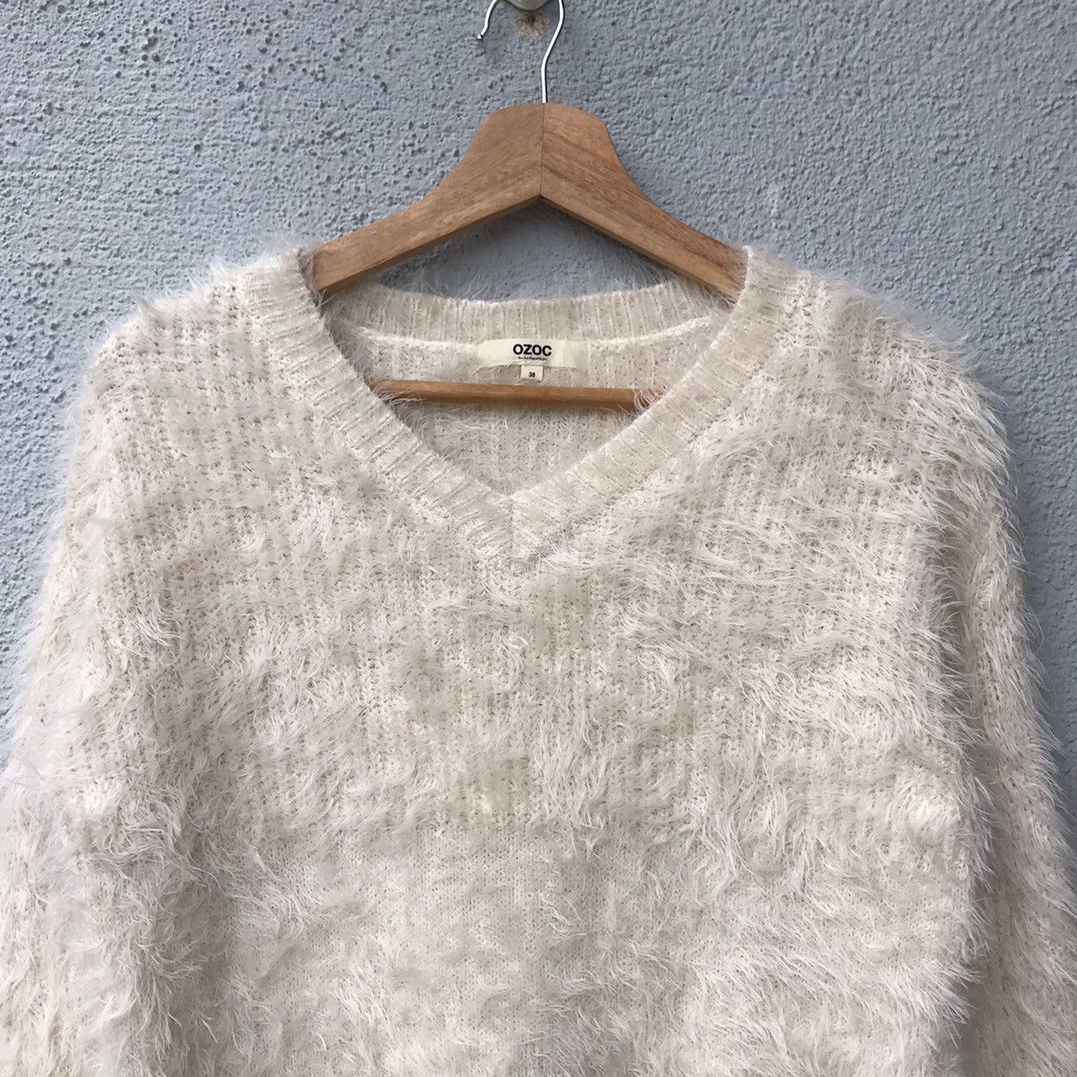 Aran Isles Knitwear OZOC Japanese Brand Soft Fur Shag Shaggy Knitwear Size US M / EU 48-50 / 2 - 2 Thumbnail