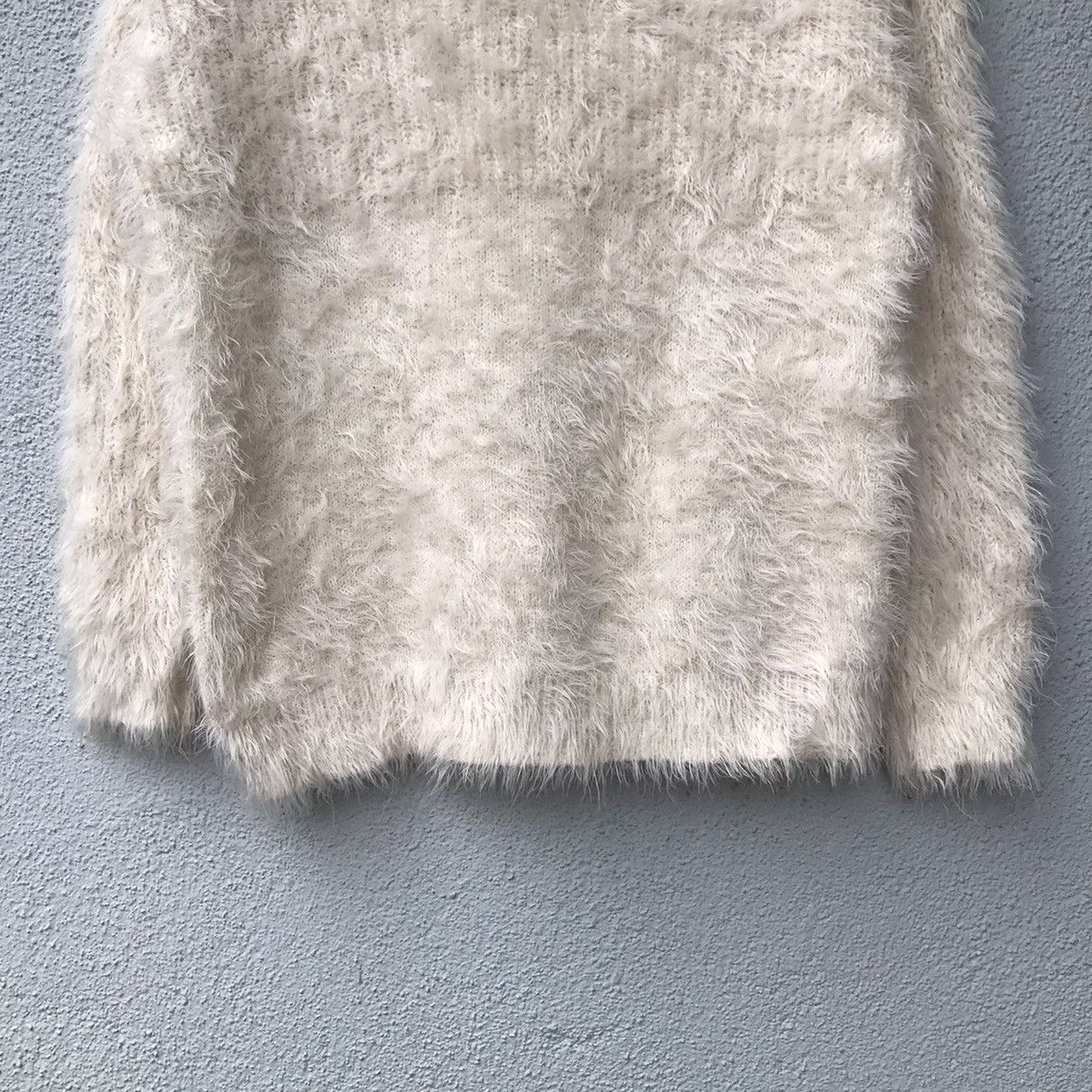 Aran Isles Knitwear OZOC Japanese Brand Soft Fur Shag Shaggy Knitwear Size US M / EU 48-50 / 2 - 3 Thumbnail