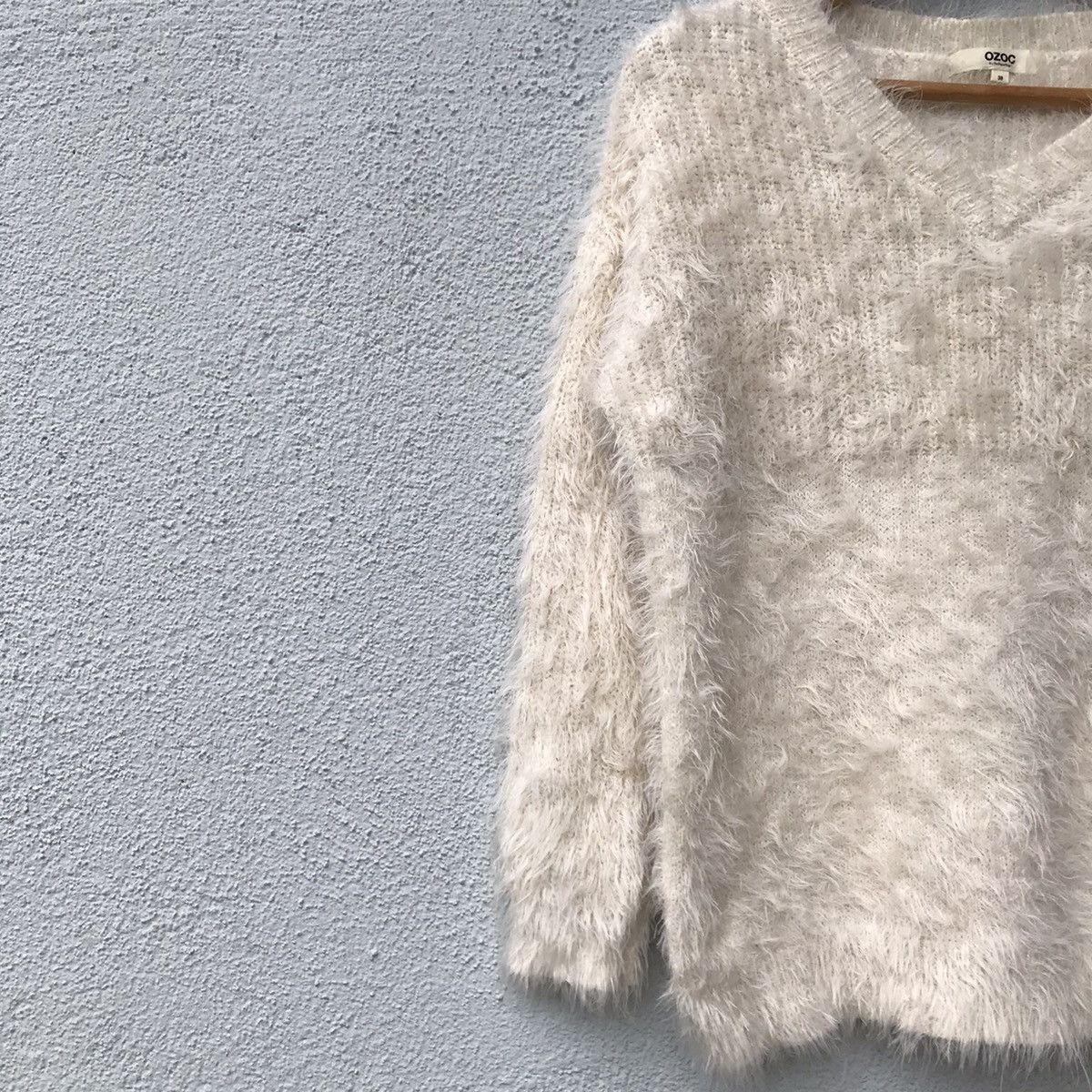 Aran Isles Knitwear OZOC Japanese Brand Soft Fur Shag Shaggy Knitwear Size US M / EU 48-50 / 2 - 4 Thumbnail